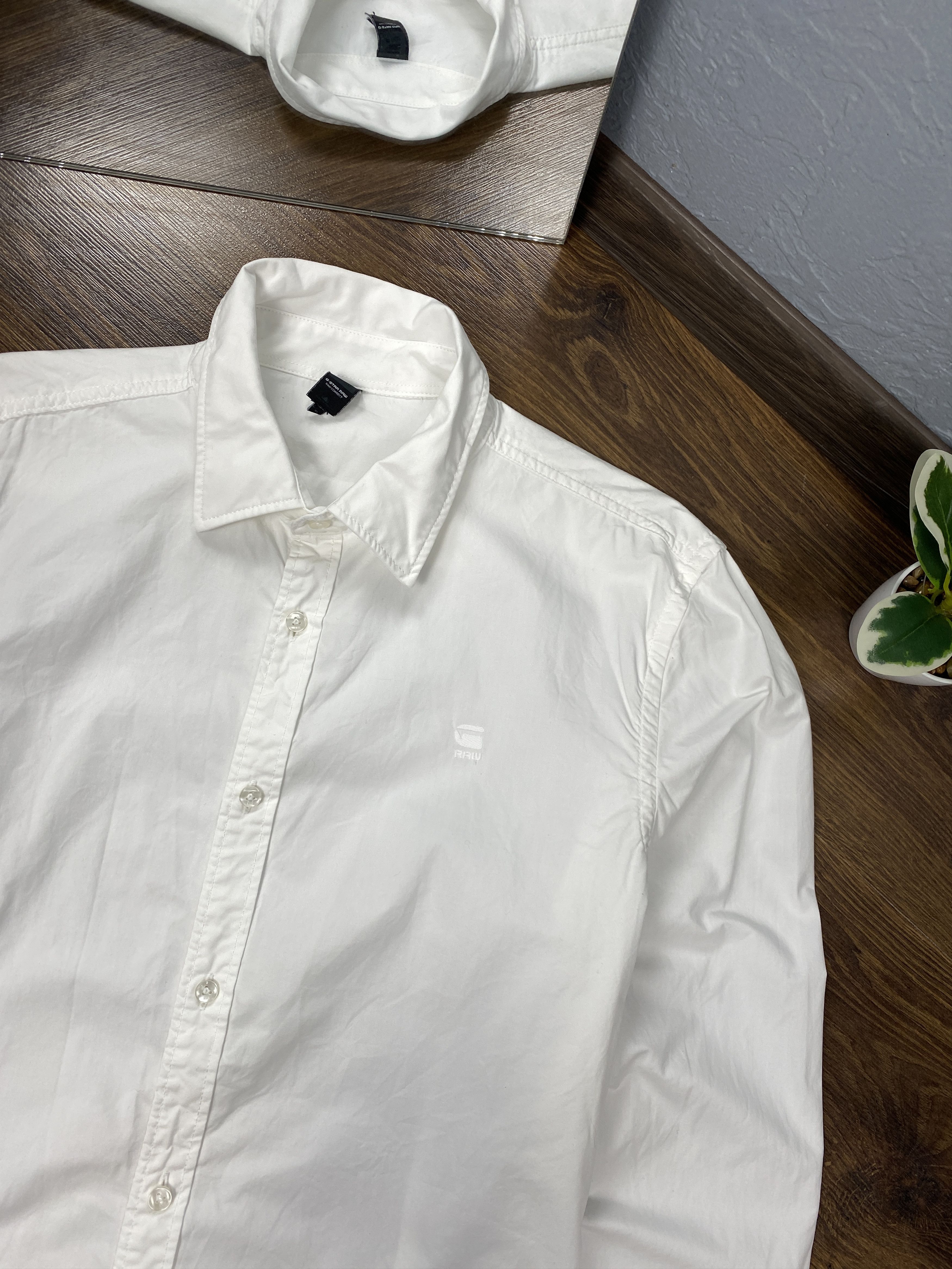 G-Star G Star Raw vintage white long sleeve shirt Size US XL / EU 56 / 4 - 2 Thumbnail