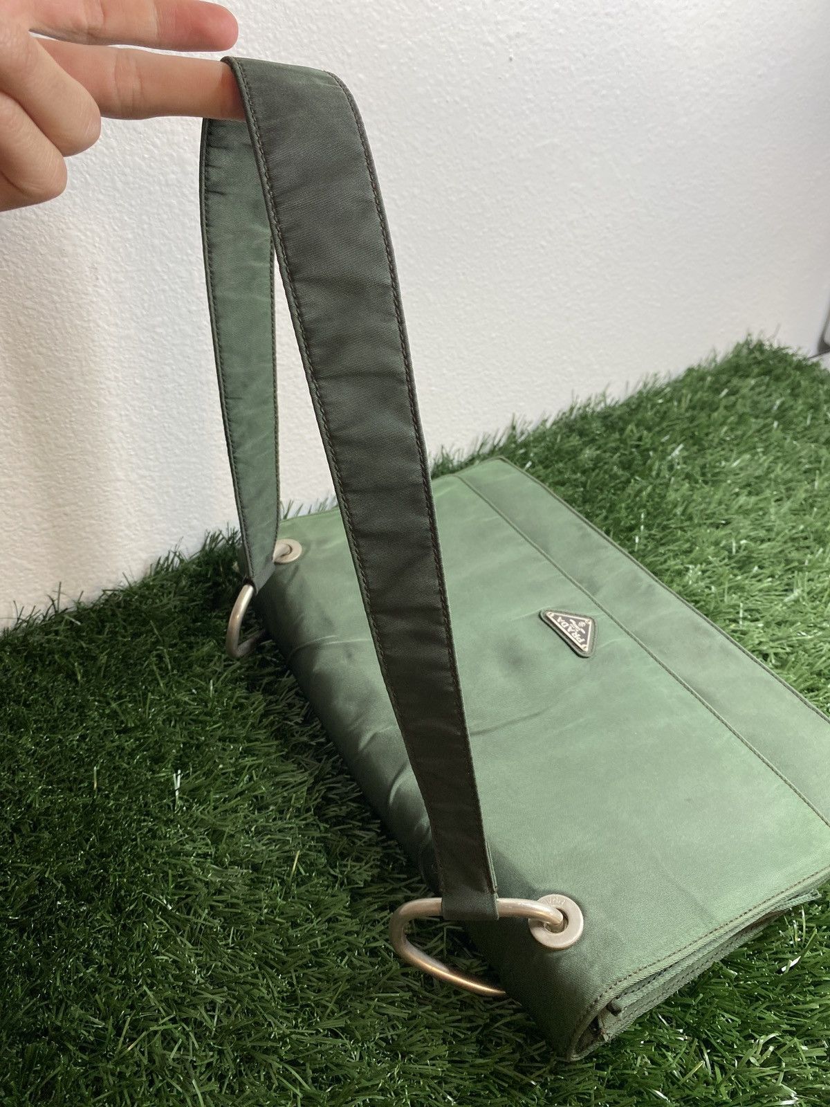 Prada Prada Nylon Rare Single Flap Shoulder Bag Size ONE SIZE - 6 Thumbnail
