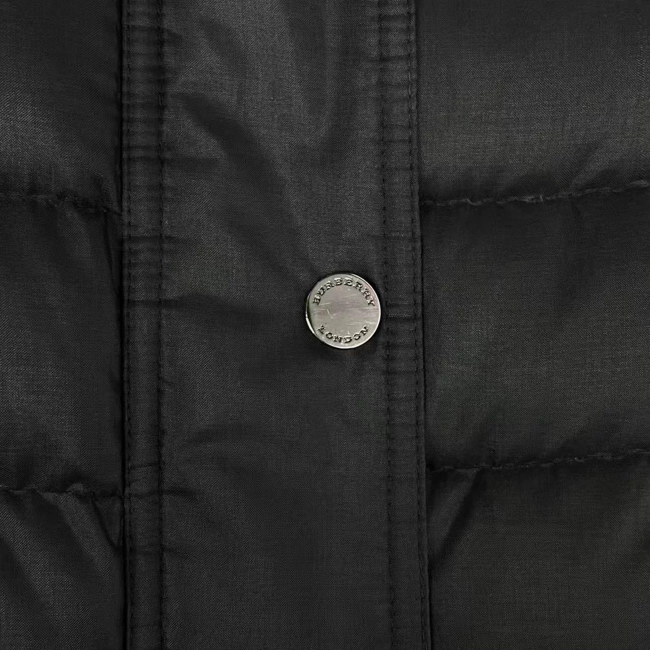 Burberry Burberry Black Striped Check Lined Long Hooded Down Coat Size S / US 4 / IT 40 - 4 Thumbnail