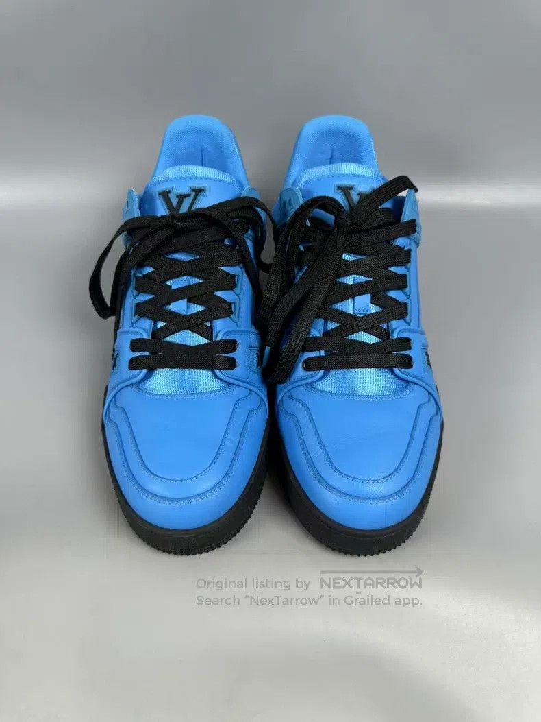 Louis Vuitton Louis Vuitton Trainer Blue and Black Casual Shoes Size US 7 / EU 40 - 4 Thumbnail