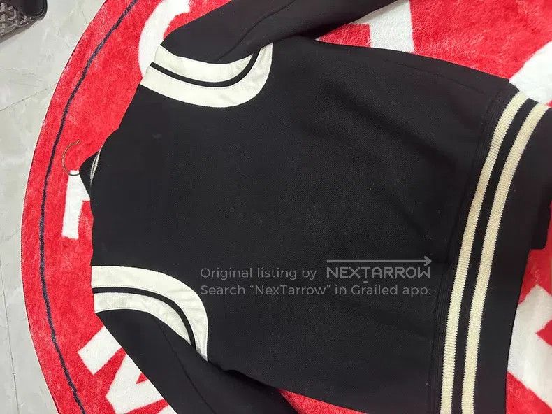 Saint Laurent Paris Saint Laurent Paris Black and White Patchwork Baseball Jac Size XXS / US 00 / IT 34 - 6 Thumbnail