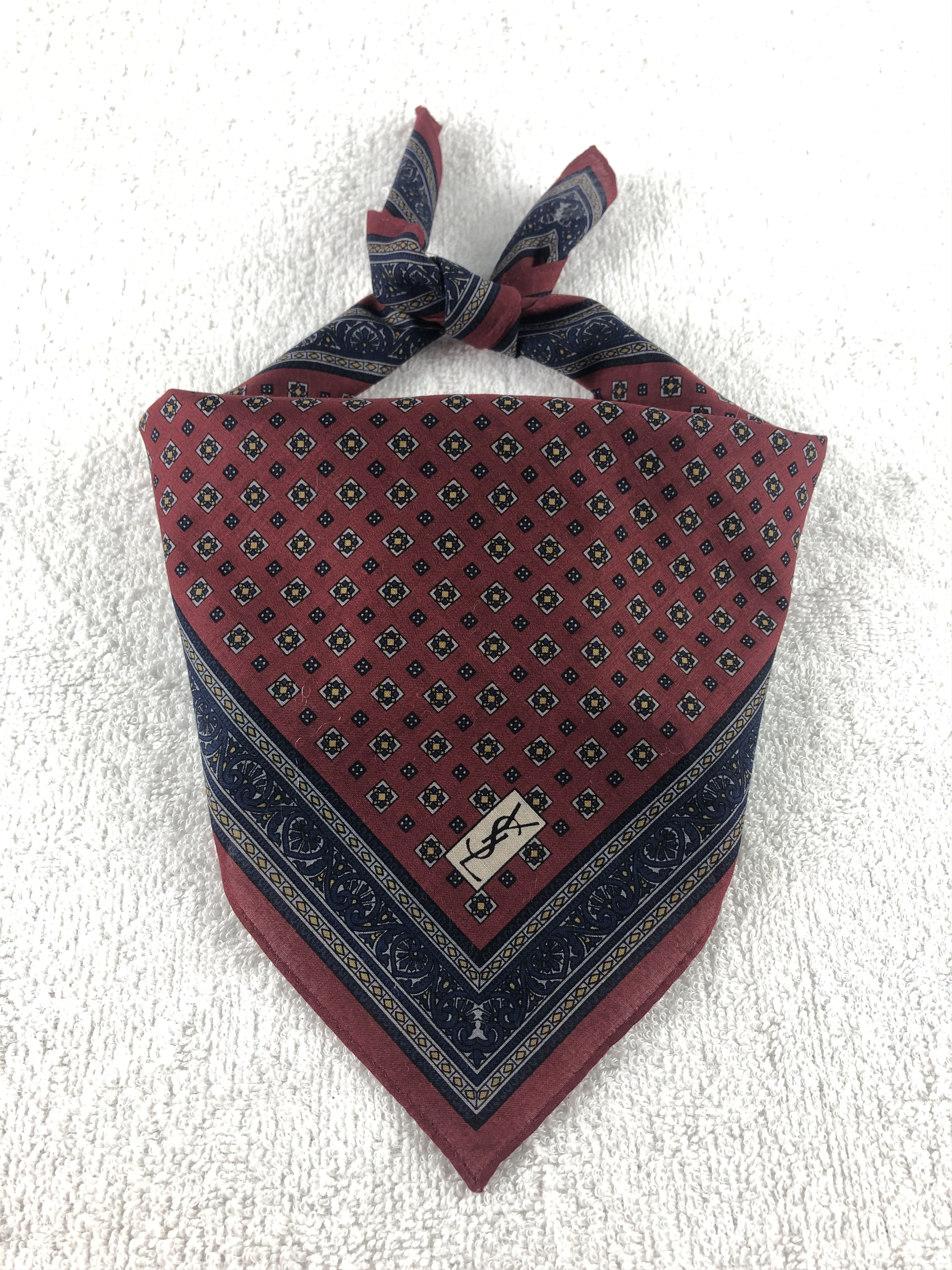 Vintage Yves Saint Laurent Handkerchief / Bandana / Neckerchief Size ONE SIZE - 1 Thumbnail