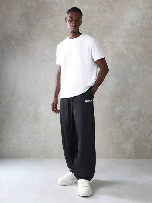 Japanese Brand Baggy Loose Y2K Sweatpants Size US 36 / EU 52 - 3 Thumbnail