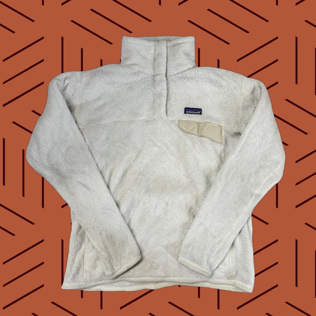 Patagonia Patagonia Women's Re-Tool Snap-T Pullover Jacket White L Size L / US 10 / IT 46 - 1 Thumbnail