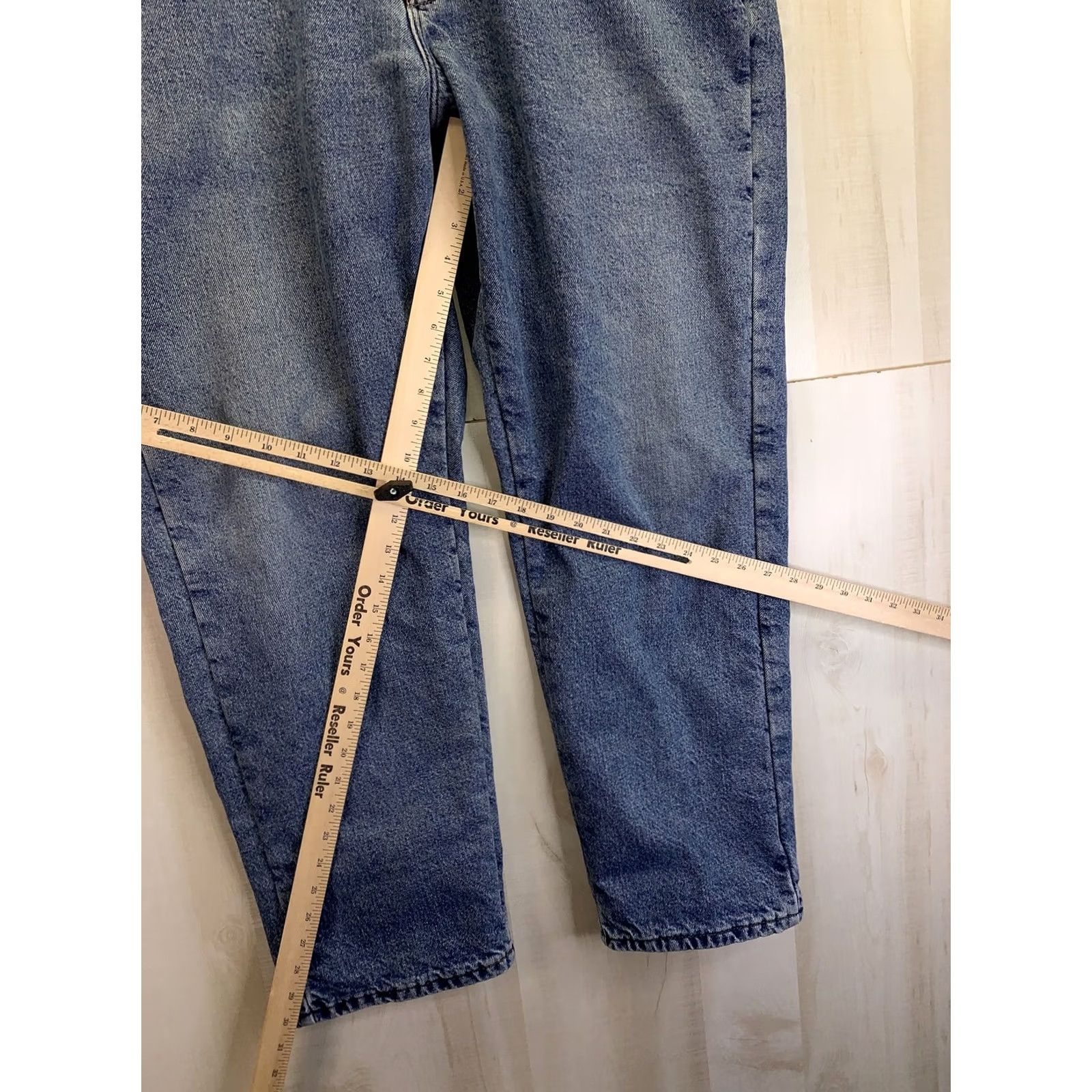 Vintage VINTAGE LL Bean Denim Jeans Unisex Flannel Lined 40x30 1990s Blue Mens Womens Boys Girls Shoes? Size 27" / US 4 / IT 40 - 4 Thumbnail