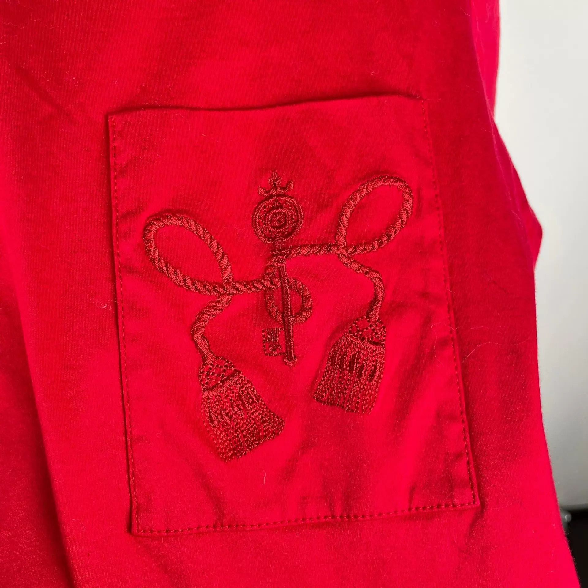 Hermes Hermes Women's Red Dress Size L / US 10 / IT 46 - 8 Thumbnail