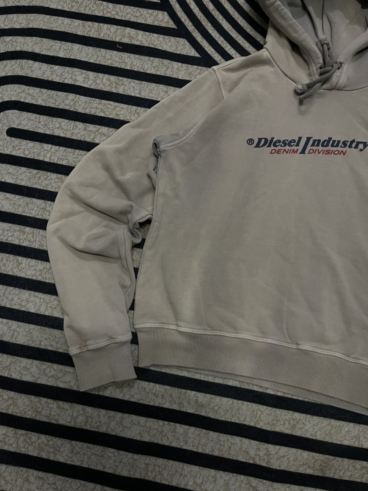 Diesel VINTAGE Y2K DIESEL INDUSTRY DENIM DIVISION FADED HOODIE Size S / US 4 / IT 40 - 2 Thumbnail