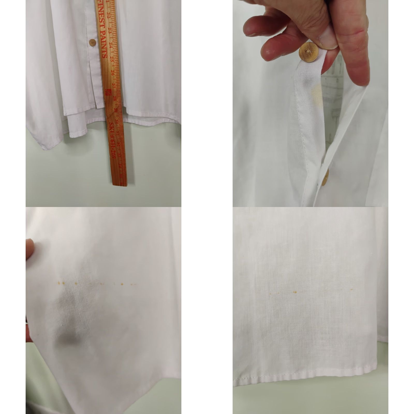 Vintage Havana VINTAGE Cimarron Havana Club El Ron De Cuba Short Sleeve Button Up Shirt Mens 3XL White Cotton Beach Hawaiian Lightweight Sheer Figured Pocket Size US XXL / EU 58 / 5 - 8 Thumbnail