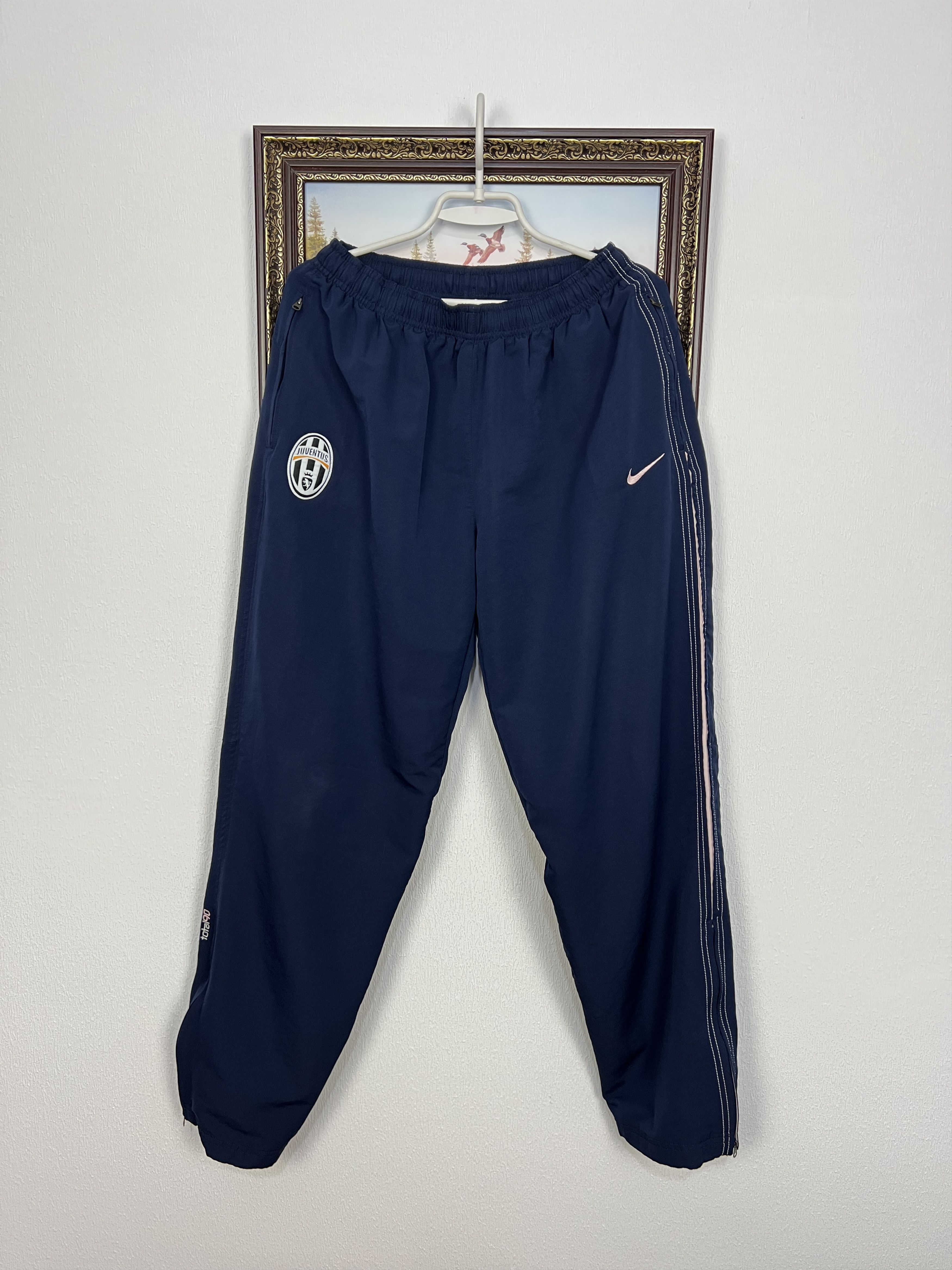Nike Vintage Nike Juventus Football Pants Soccer Blue Mens L Size US 34 / EU 50 - 1 Thumbnail