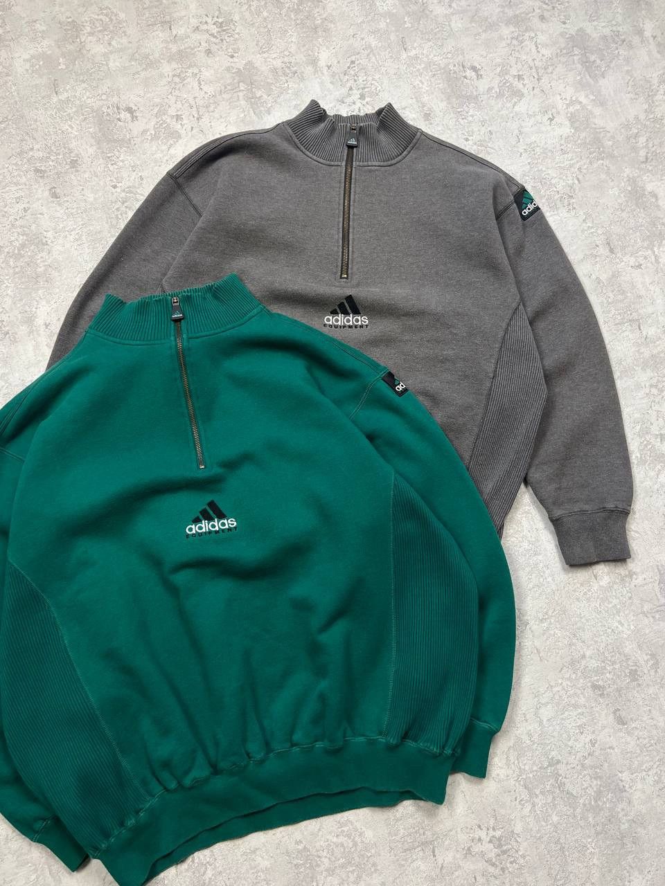 Adidas X2 Vintage Adidas Equipment 1/4 Zip Sweatshirt Center Logo Size US L / EU 52-54 / 3 - 3 Thumbnail
