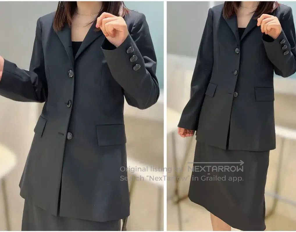 Louis Vuitton Louis Vuitton Women's Black Wool Blazer Coat . Size XXS / US 00 / IT 34 - 9 Thumbnail