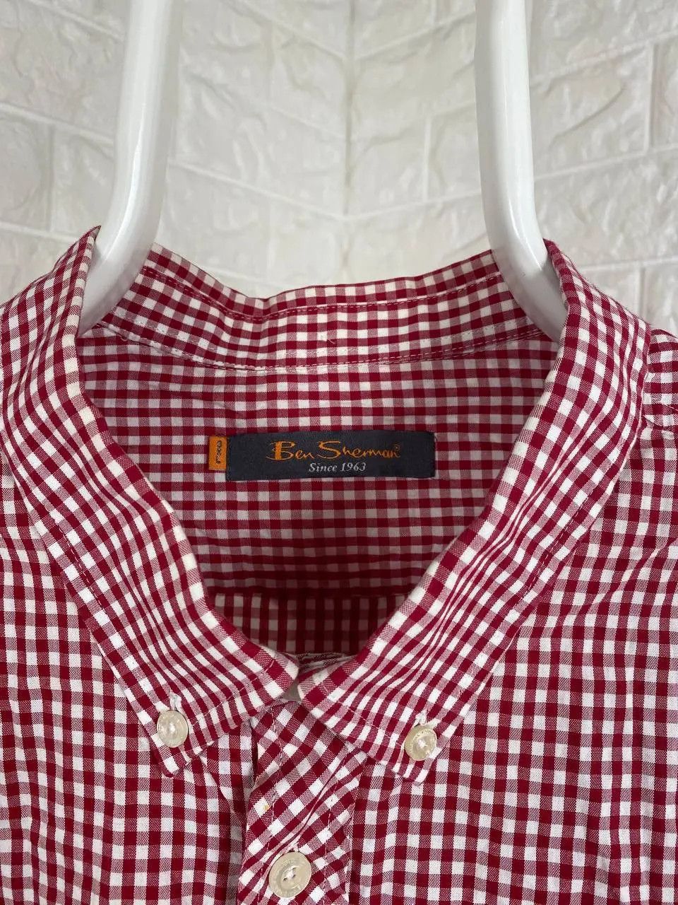 Ben Sherman Vintage Ben Sherman Red Gingham Check Long Sleeve Shirt Size US XL / EU 56 / 4 - 2 Thumbnail