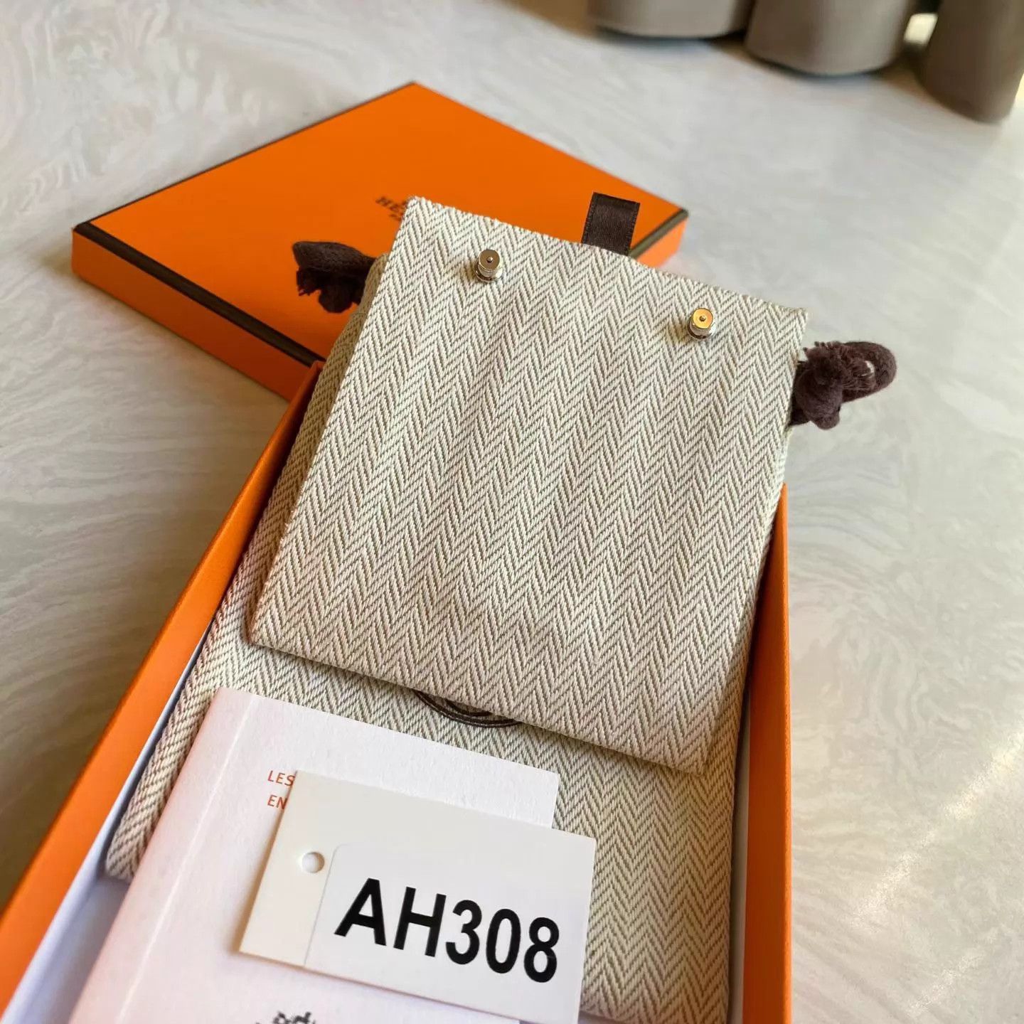 Hermes Hermes Black Loop Earrings New Box+Dust Bag AH308 Size ONE SIZE - 3 Thumbnail