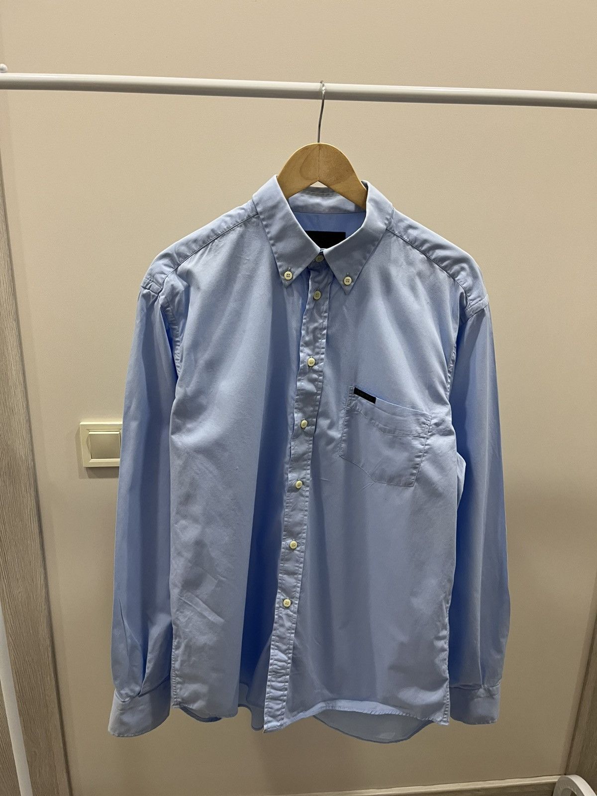 Valentino Vintage Valentino Jeans 52 Blue Shirt Luxury Y2K Size US XL / EU 56 / 4 - 1 Thumbnail