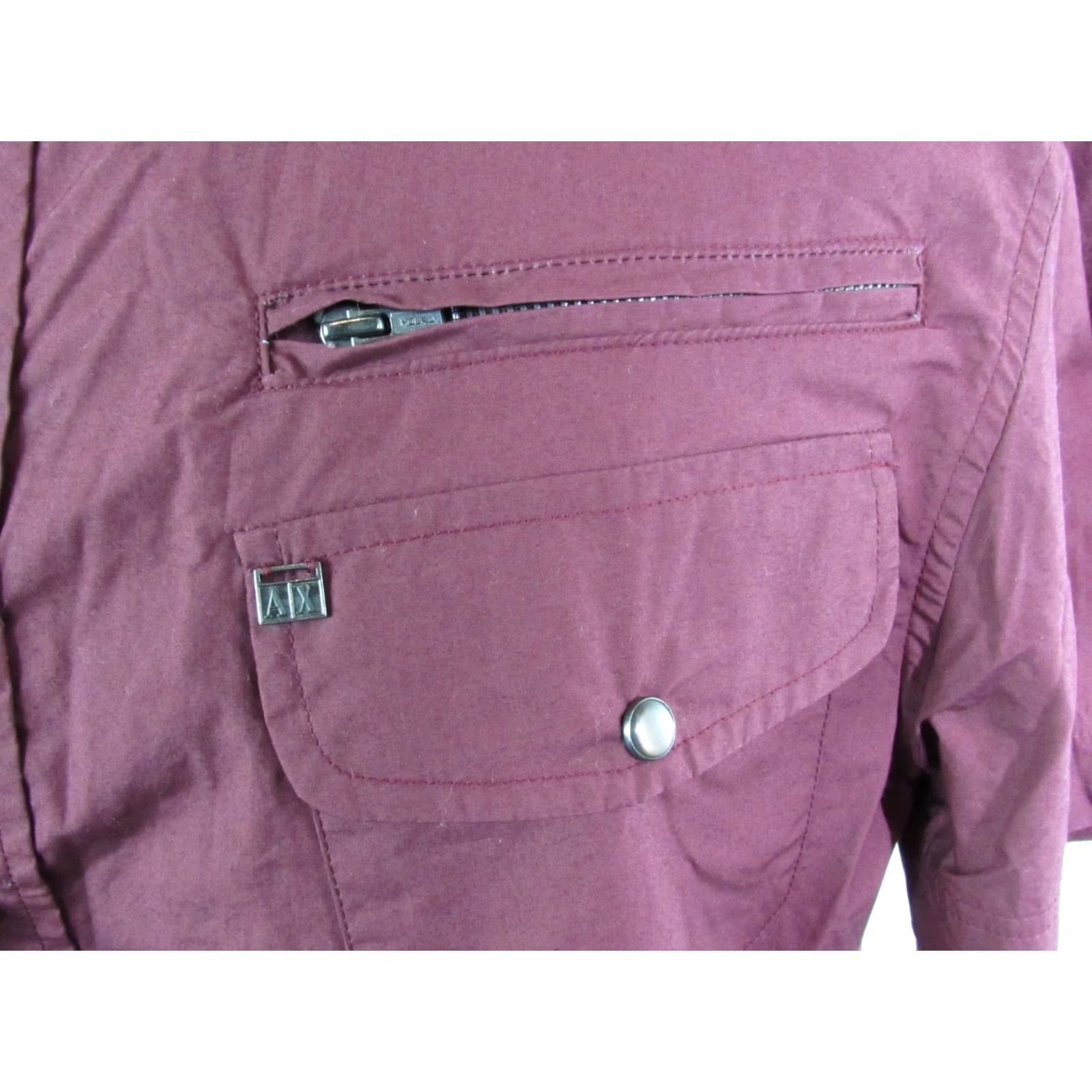 Armani Exchange Armani Exchange Men's Shirt Burgundy Red Button Down Shortsleeve XL Size US XL / EU 56 / 4 - 4 Thumbnail
