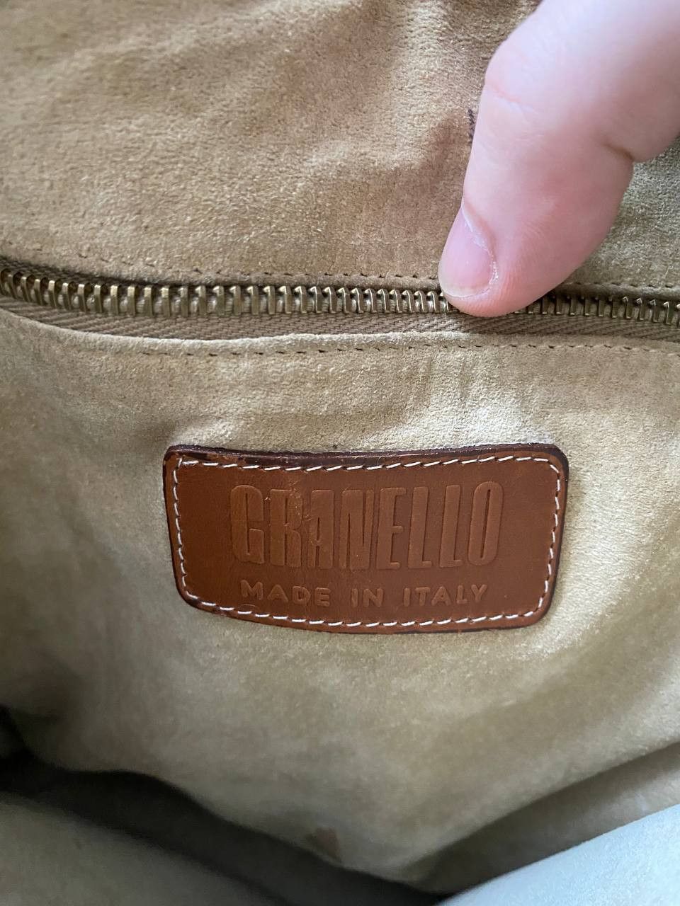Leather vintage 90s Granello leather bag made in Italy Size ONE SIZE - 7 Thumbnail