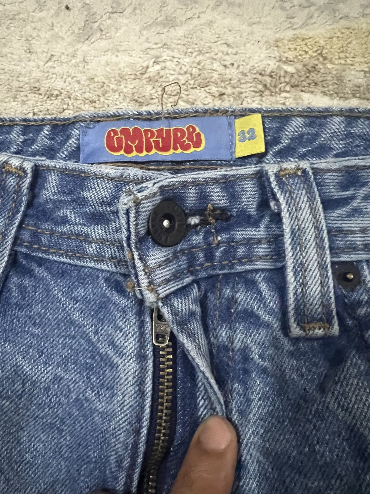Empyre Y2K Empyre Loose Fit Light Wash Baggy Jeans Denim Skate Size US 32 / EU 48 - 7 Thumbnail