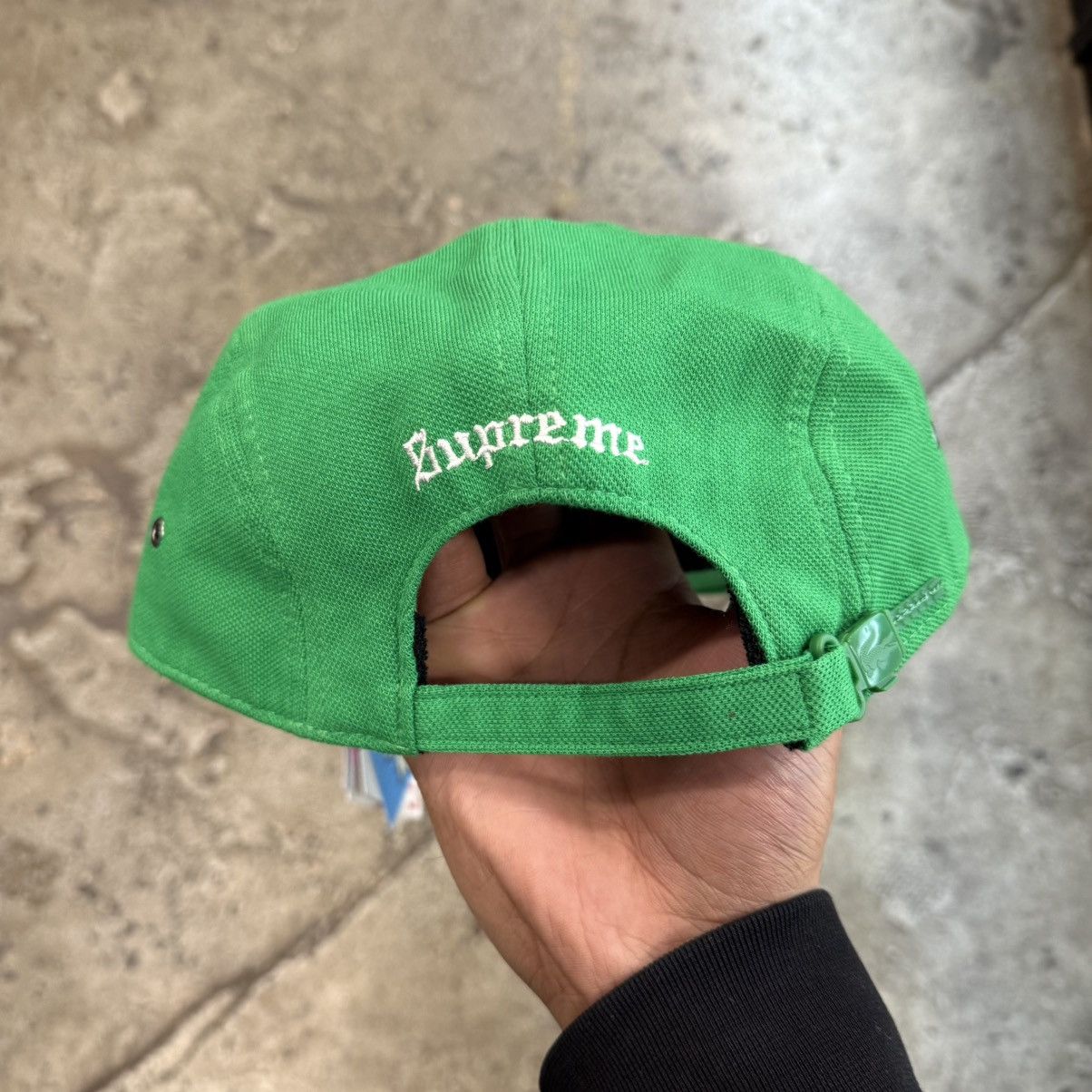 Lacoste × Supreme Supreme Lacoste Pique Knit Camp Cap Size ONE SIZE - 3 Thumbnail