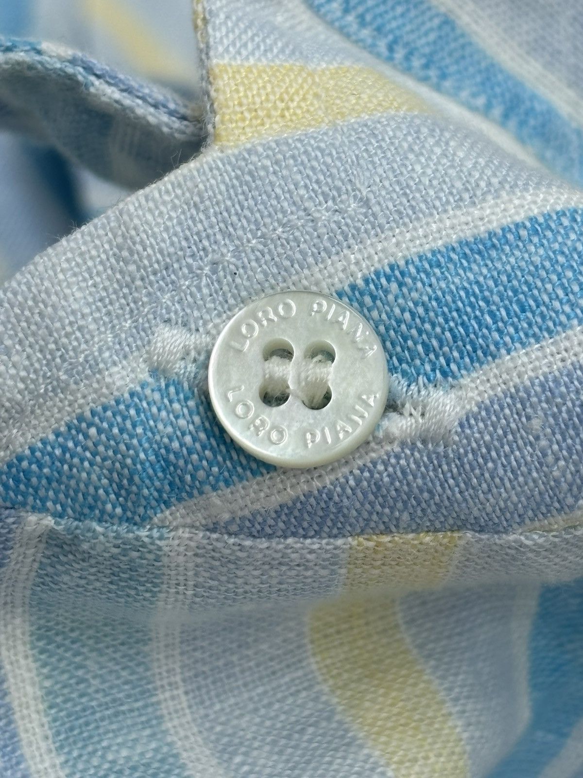 Loro Piana Striped Linen Shirt Size US XL / EU 56 / 4 - 9 Thumbnail