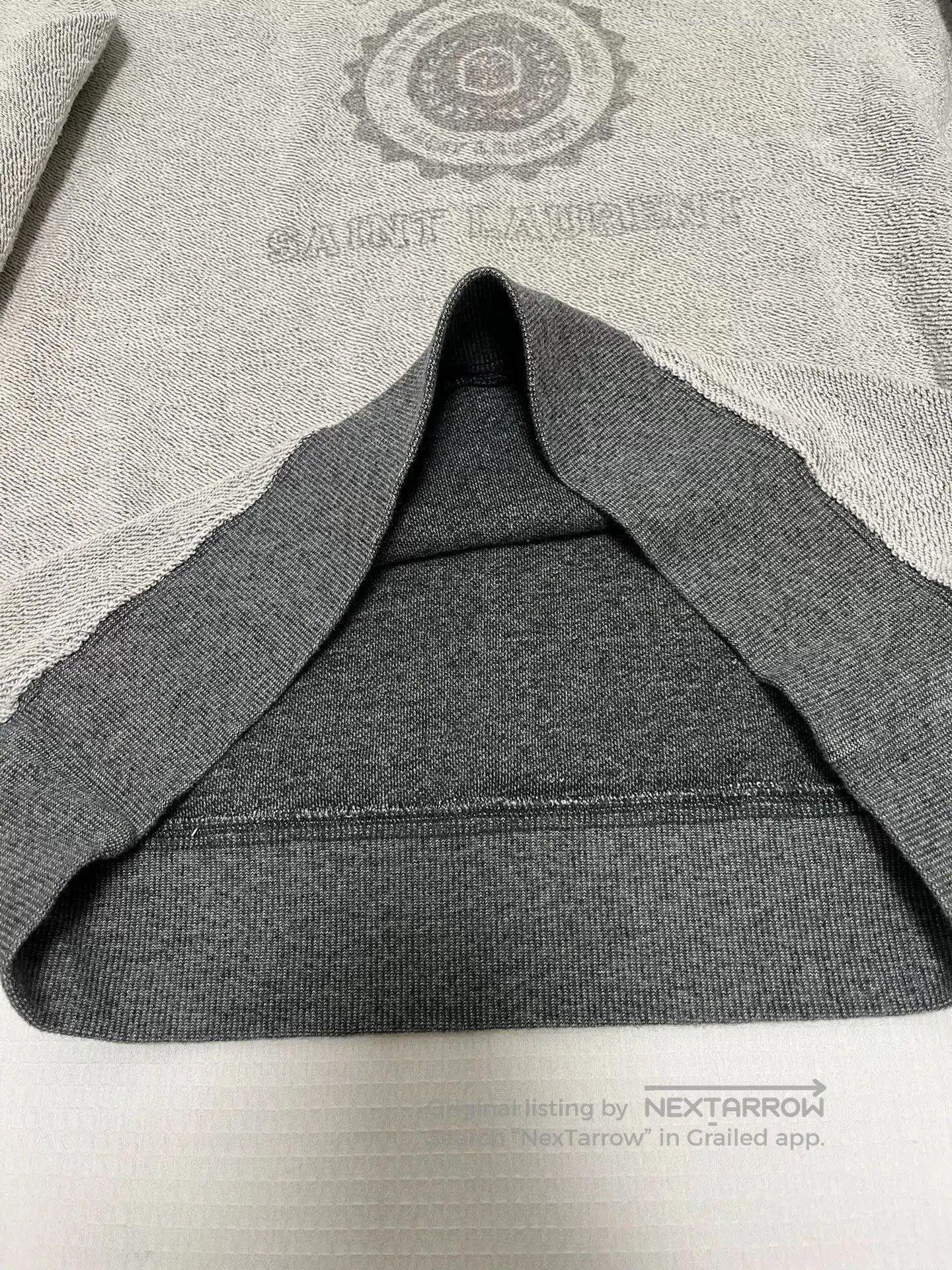Saint Laurent Paris Saint Laurent Gray Hoodie Size L. Size US L / EU 52-54 / 3 - 3 Thumbnail