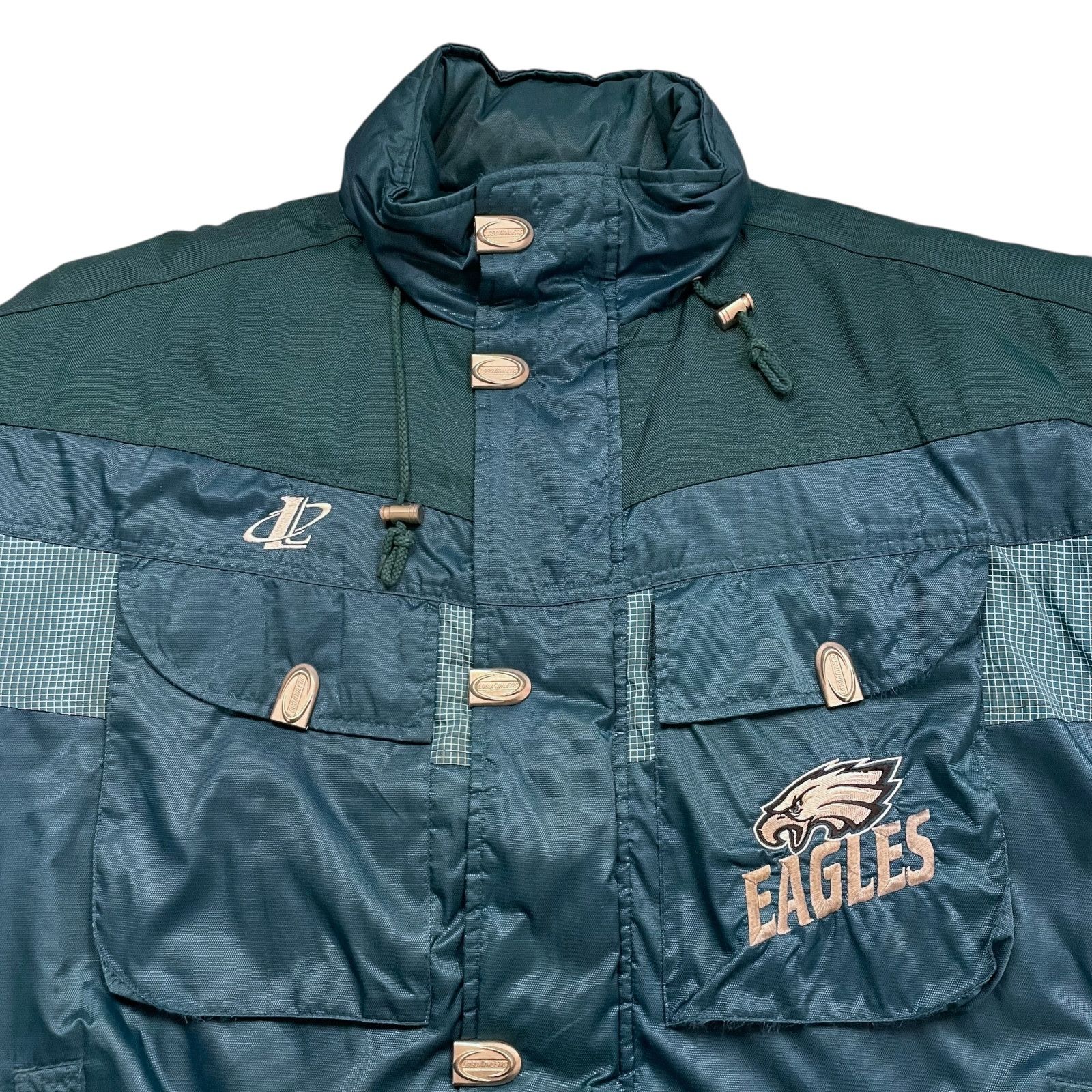 NFL VTG 90s PHILADELPHIA EAGLES LOGO ATHLETIC BOMBER JACKET Size US XL / EU 56 / 4 - 4 Thumbnail