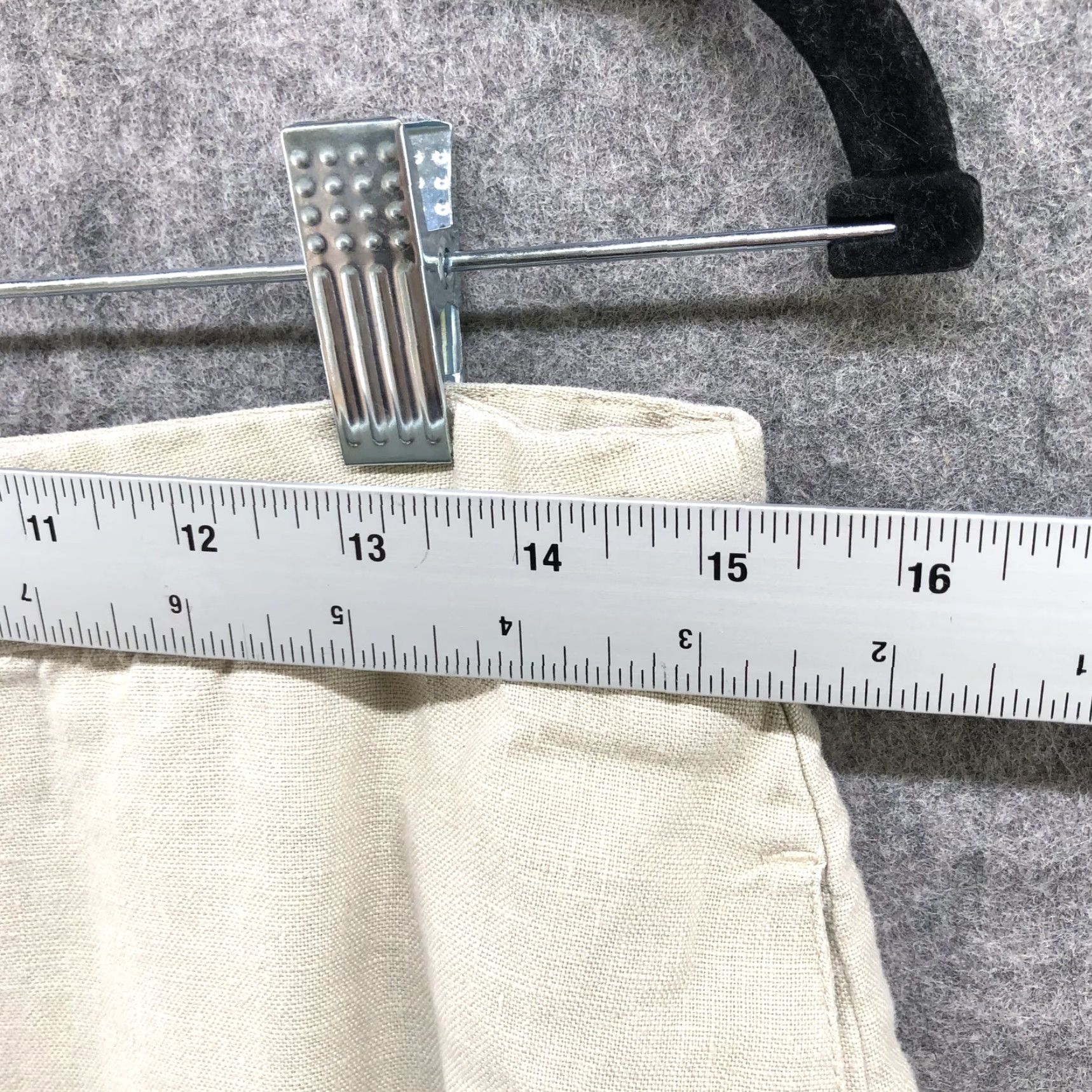 Vintage Jillian Jones 100% Linen Crop Pants Womens Size 12 Beige High Rise Lagenlook Pants Crop Beige Women's 12 Linen High Rise Wide-Leg Sl Size 34" / US 12 / IT 48 - 6 Thumbnail