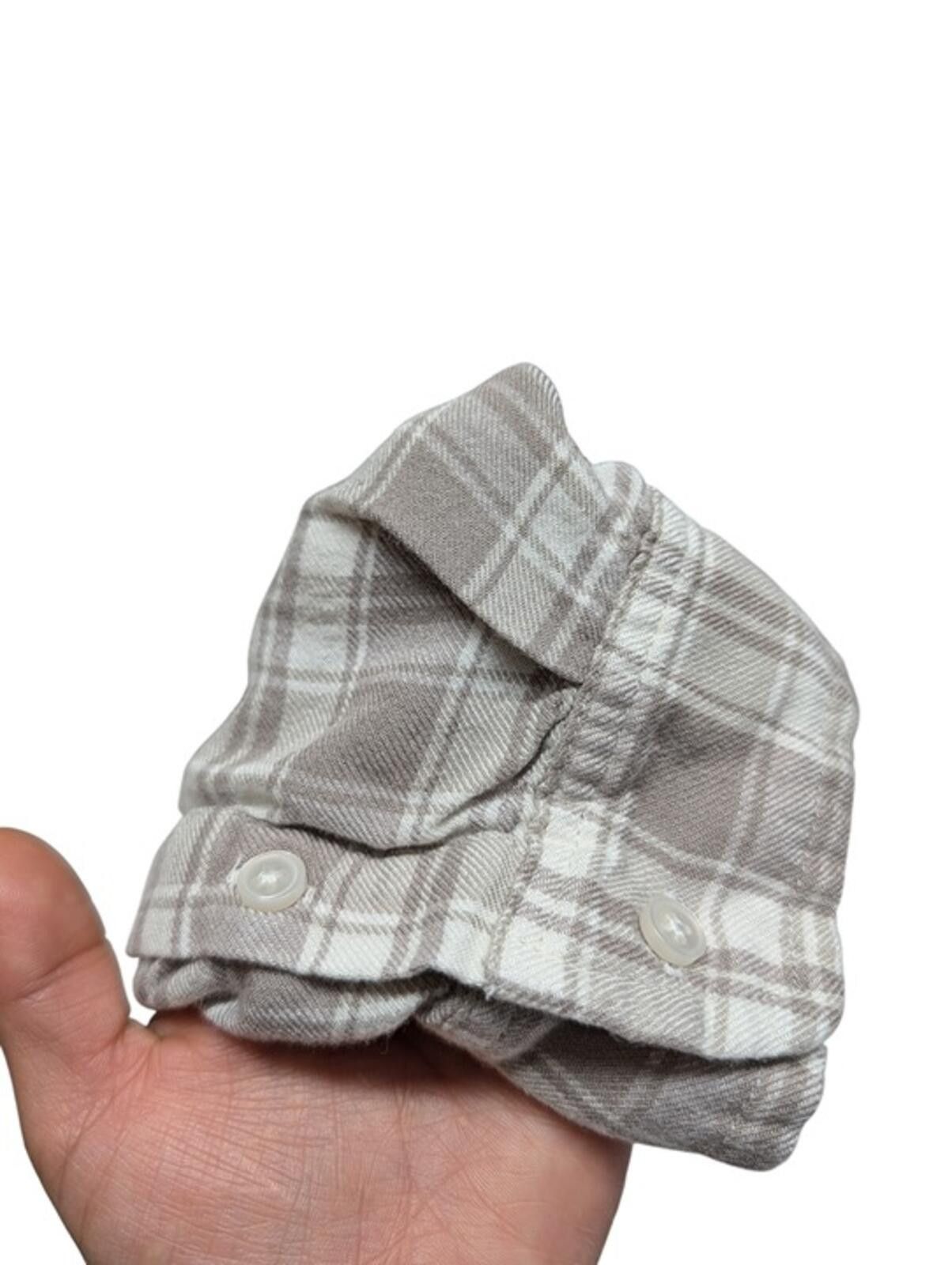 Lucky Brand Lucky Brand Gray Plaid Button-Up Shirt – Women’s Size M Size M / US 6-8 / IT 42-44 - 3 Thumbnail