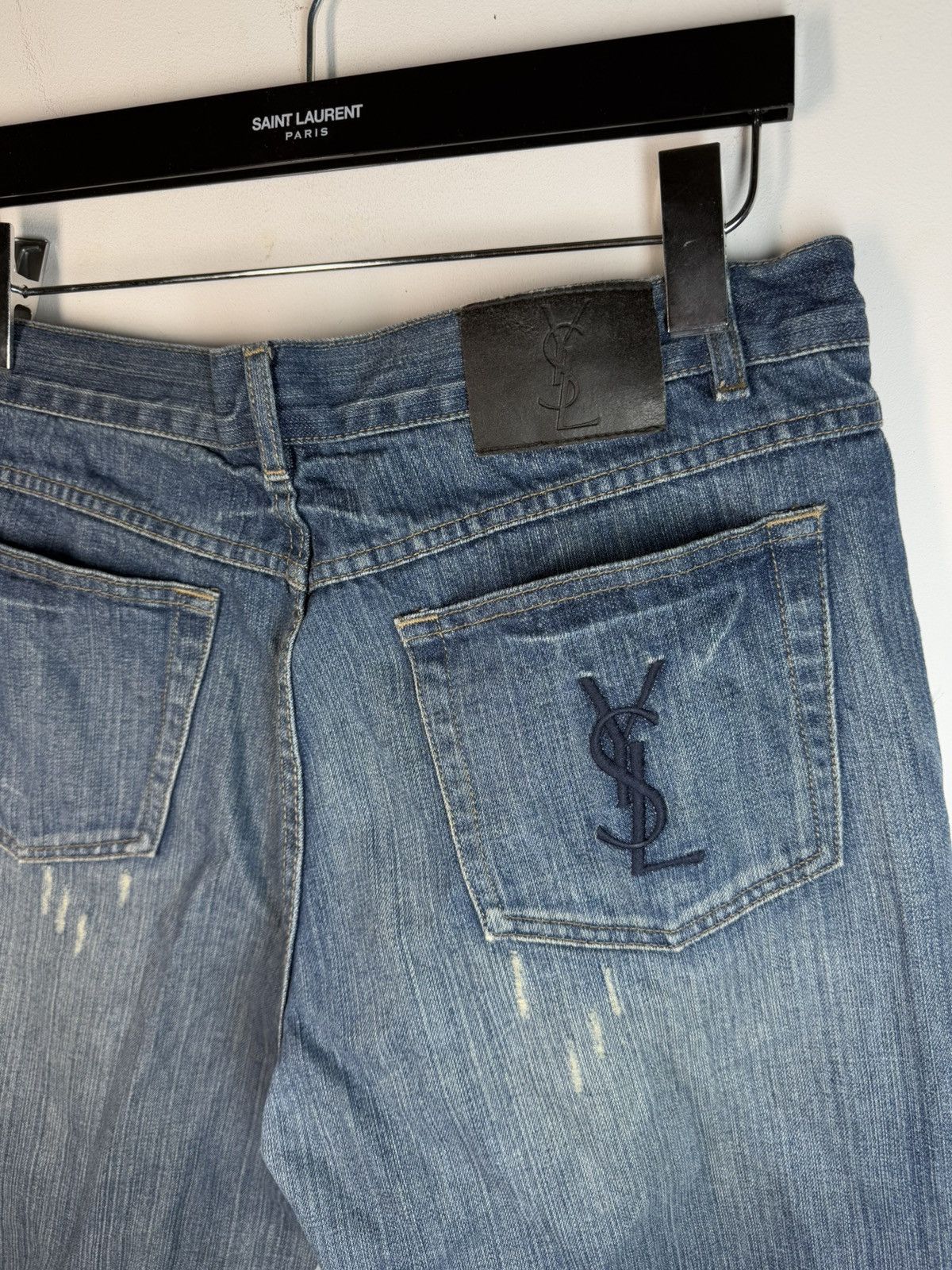 Yves Saint Laurent 36x32 YSL Jeans Denim Pants Blue Indigo Size US 36 / EU 52 - 1 Thumbnail