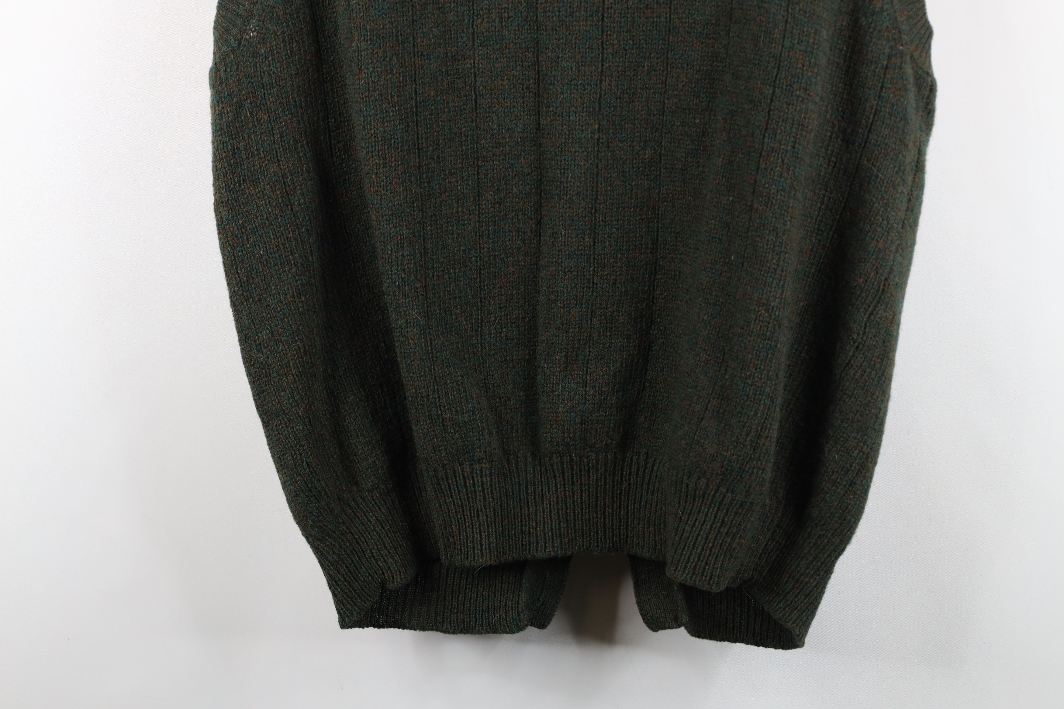 Vintage Vintage 90s Streetwear Ribbed Cardigan Sweater Vest Green Size US XL / EU 56 / 4 - 11 Thumbnail