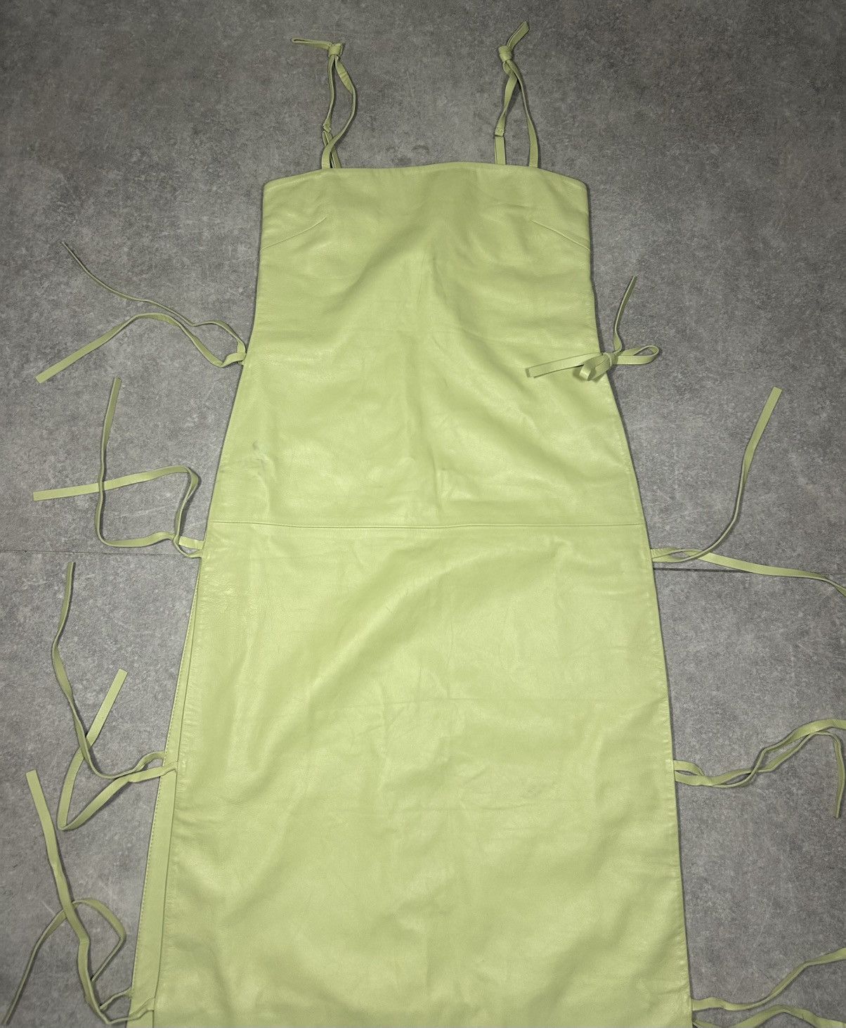 Off-White Off White long leather dress Size S / US 4 / IT 40 - 2 Thumbnail