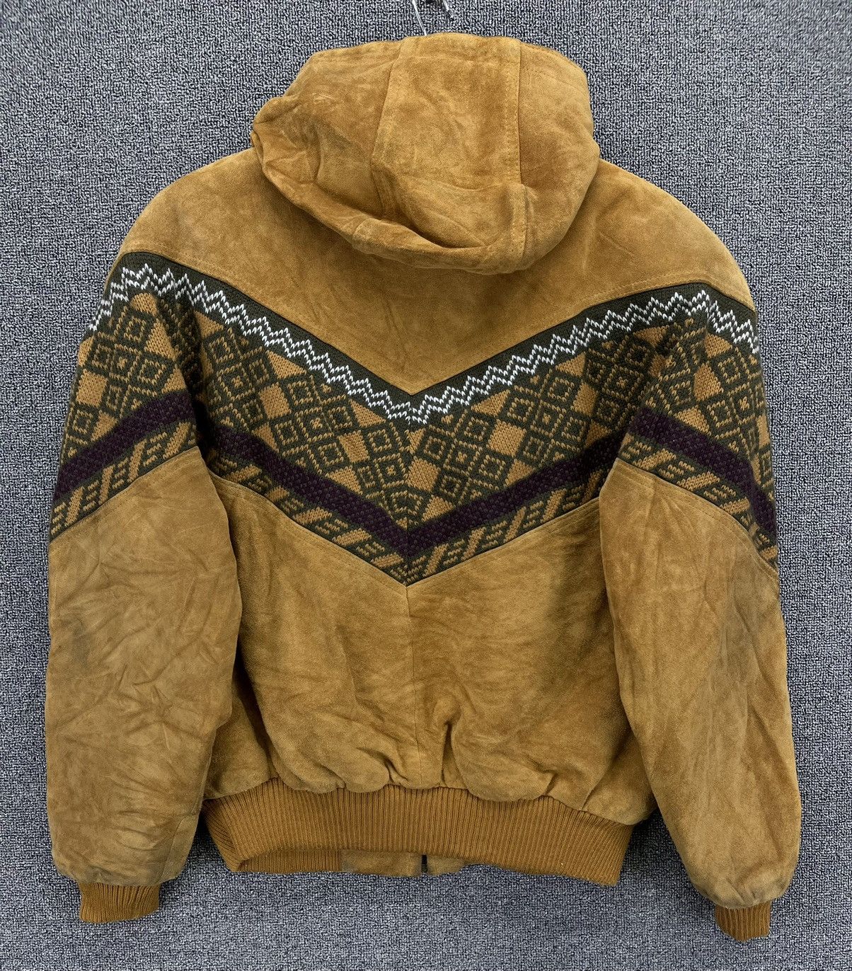 Japanese Brand Vintage Sun Valley Hooded Rare Leather Jacket Size M / US 6-8 / IT 42-44 - 9 Thumbnail
