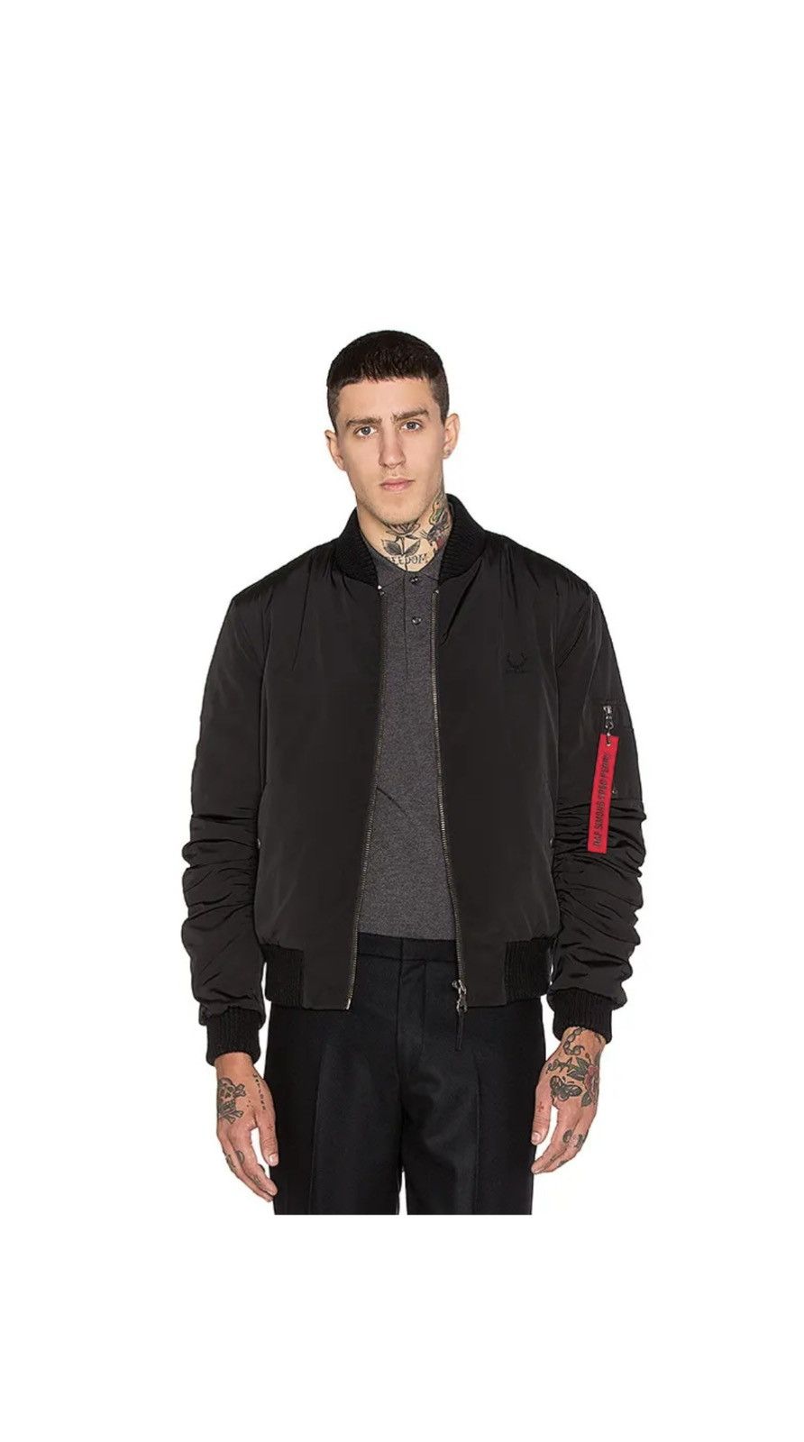 Fred Perry × Raf Simons Raf Simons x Fred Perry Flight Bomber Jacket size 44 XL Size US XL / EU 56 / 4 - 8 Thumbnail