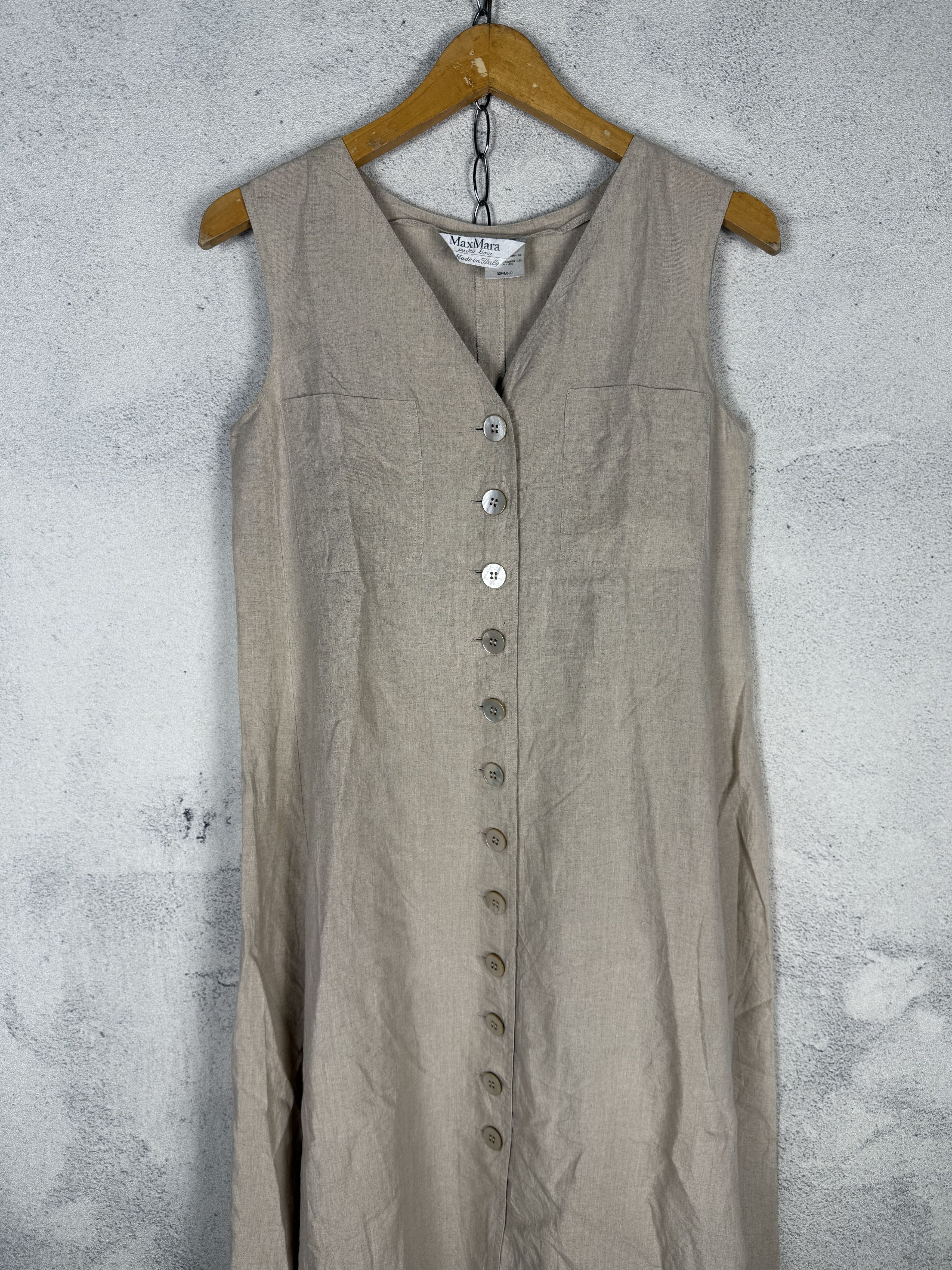 Max Mara Max Mara Linen Dress Size S / US 4 / IT 40 - 2 Thumbnail