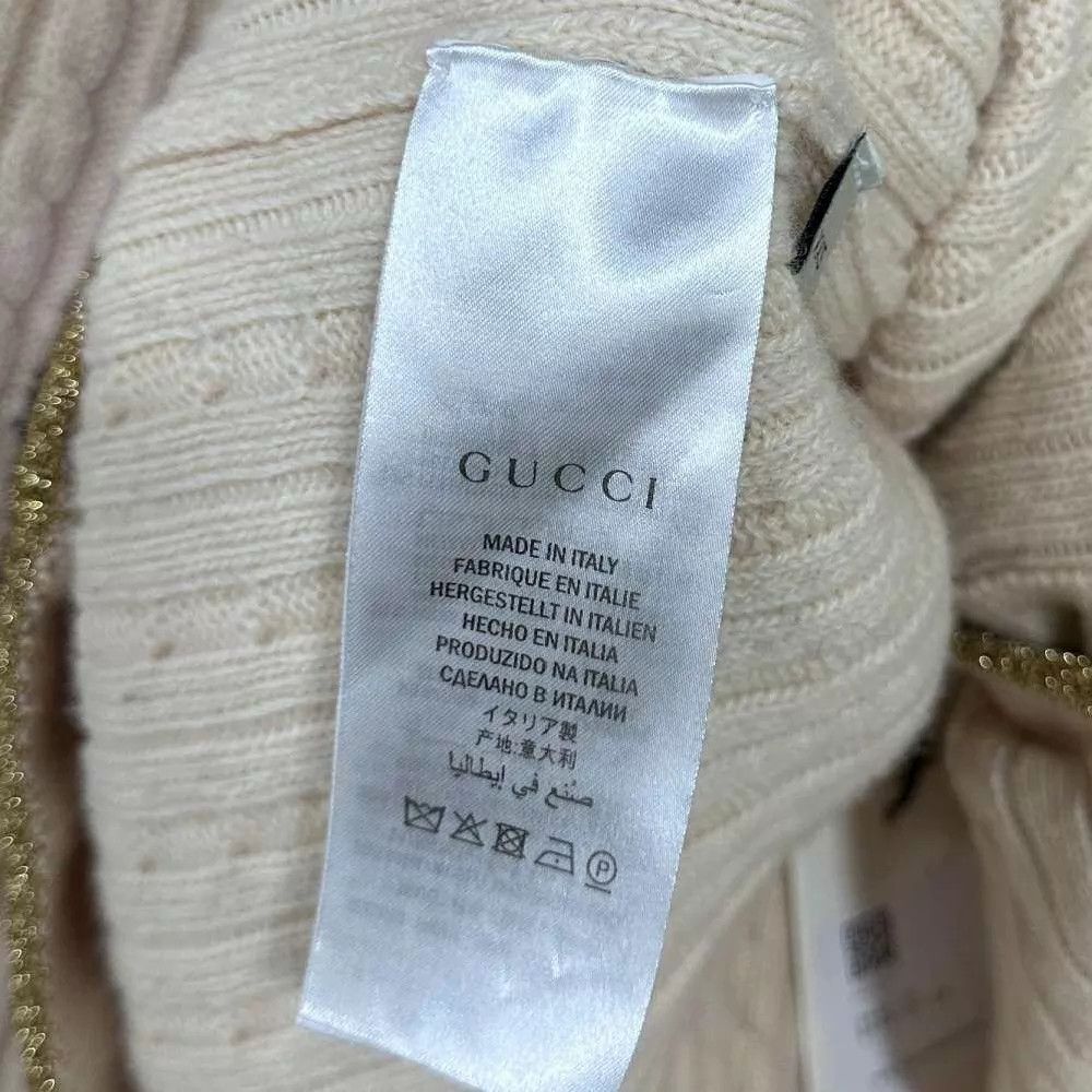 Gucci GUCCI Gold Thread Knit Cardigan Women's XXS Size XXS / US 00 / IT 34 - 5 Thumbnail