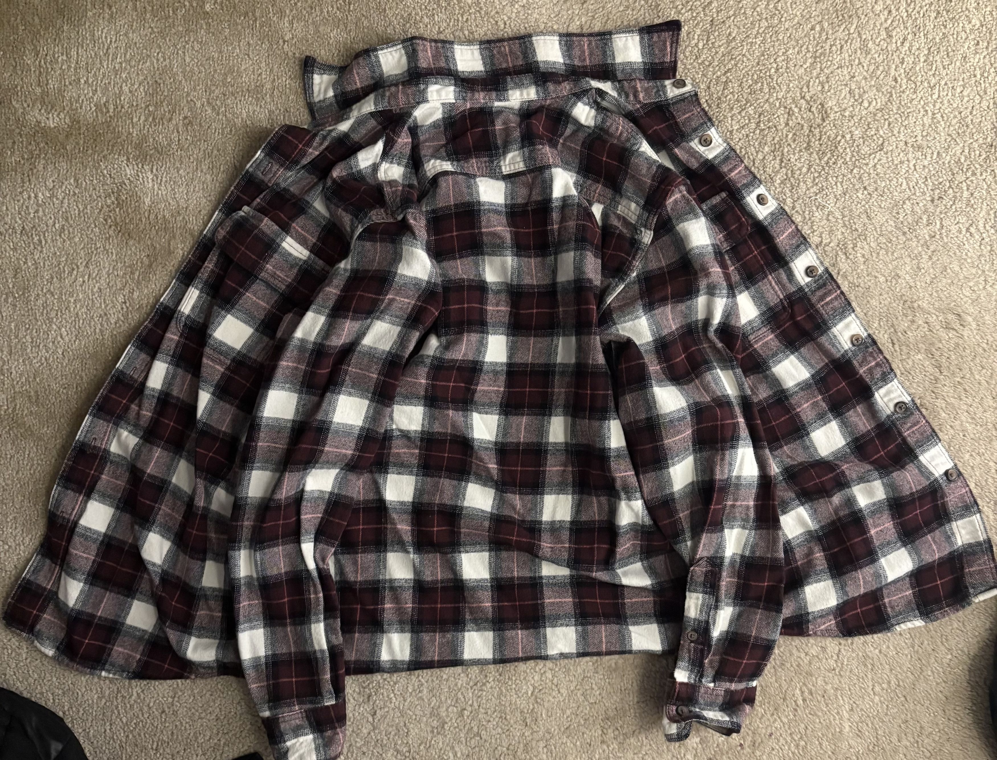 Old Navy Old Navy Classic Plaid Red/White Flannel Shirt Size US S / EU 44-46 / 1 - 2 Thumbnail