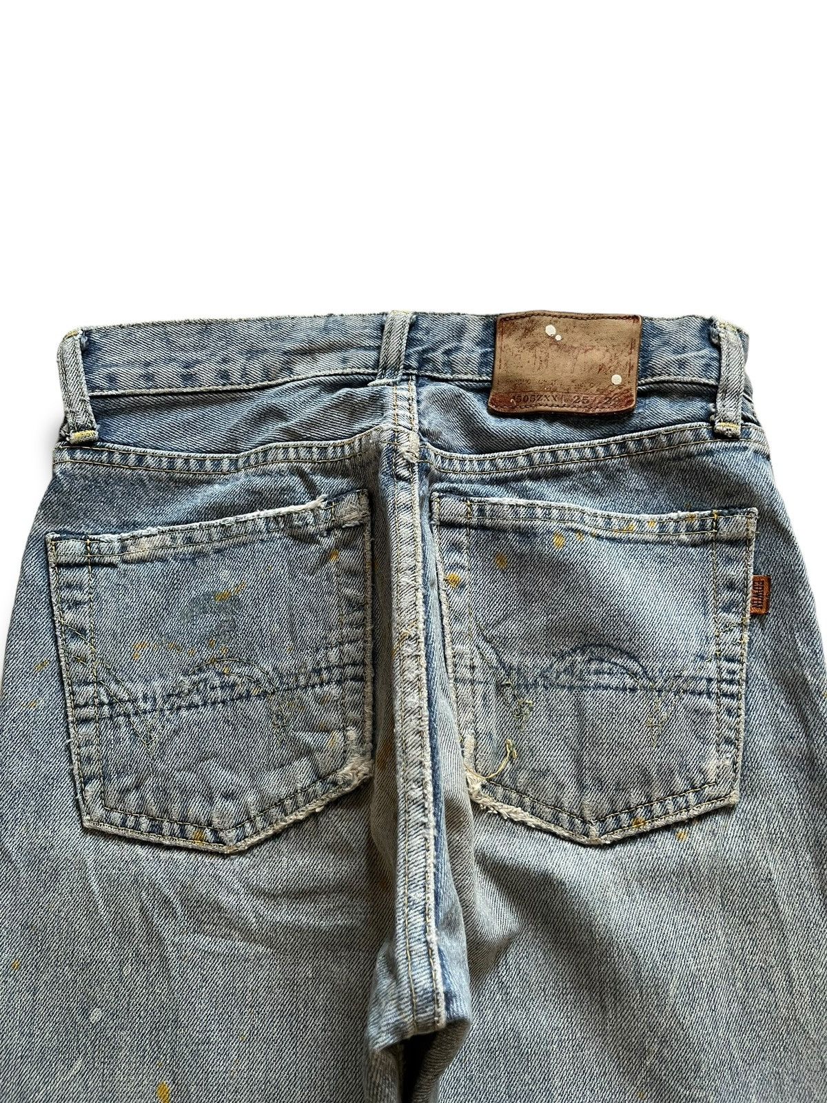 Edwin Vintage Japanese Edwin 505 Selvedge Painted Splatter Jeans Size US 26 / EU 42 - 9 Thumbnail