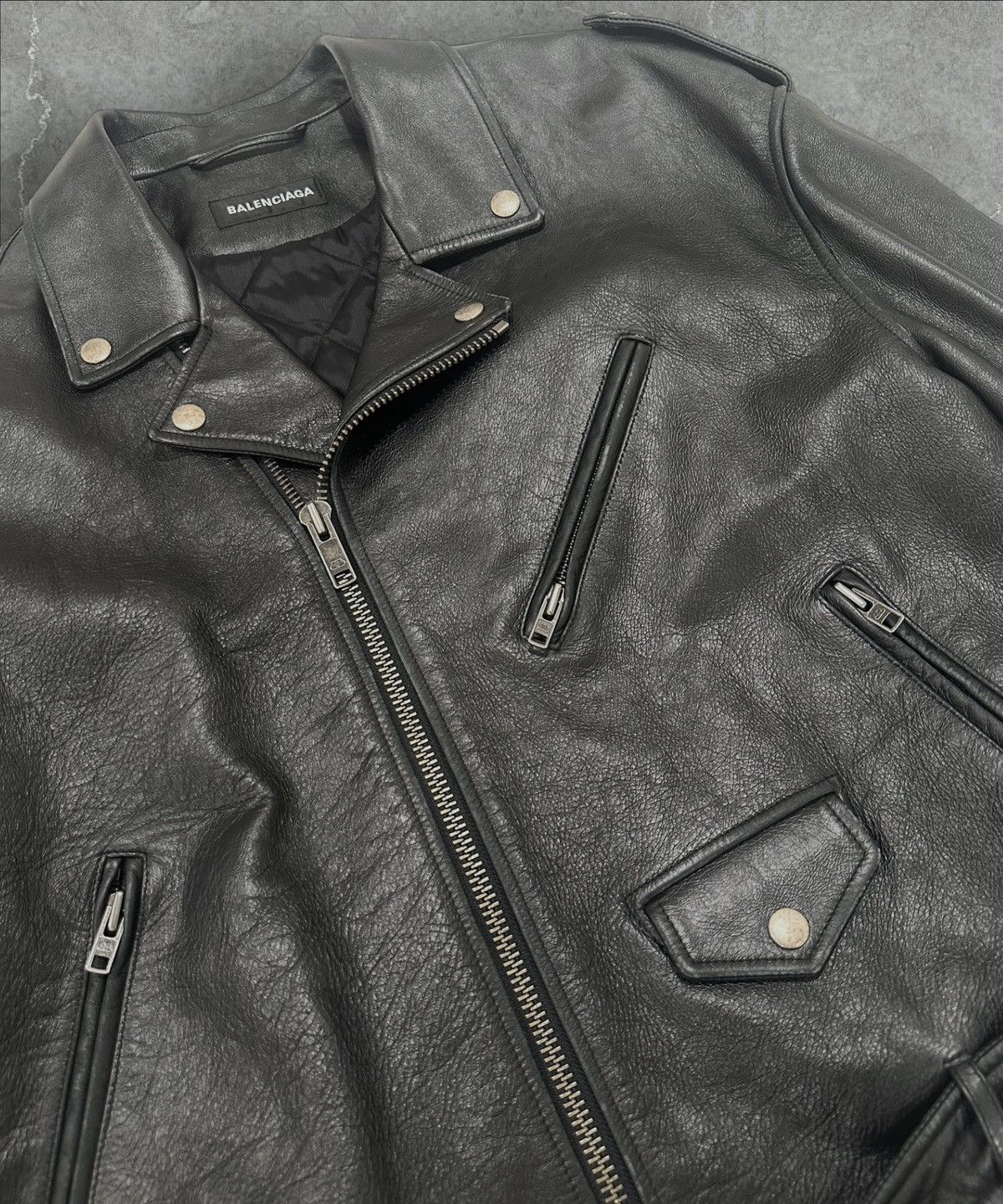 Balenciaga Balenciaga Oversized Motorcycle Jacket Size US M / EU 48-50 / 2 - 2 Thumbnail