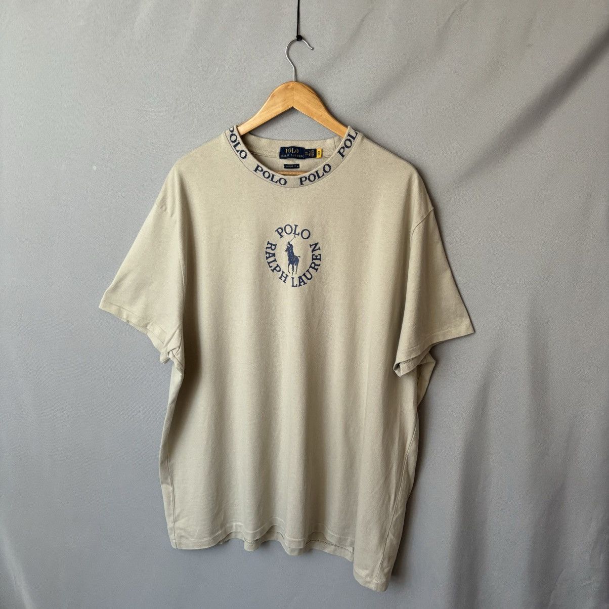 Polo Ralph Lauren Polo Ralph Lauren tee t-shirt xxl beige big logo streetwear Size US XXL / EU 58 / 5 - 1 Thumbnail