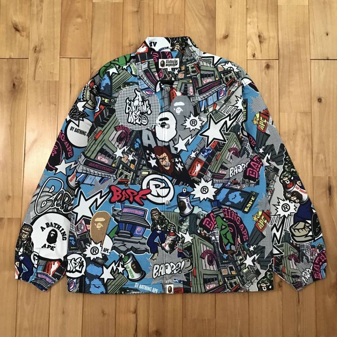 Bape BAPE COMIC ART coach jacket a bathing ape Size US S / EU 44-46 / 1 - 1 Thumbnail
