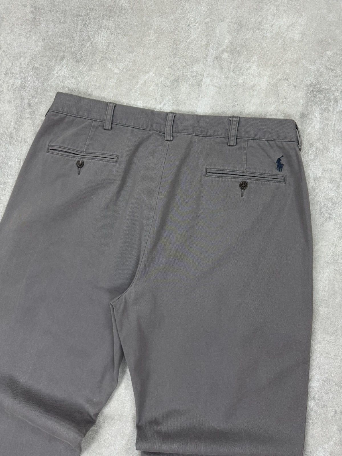 Vintage POLO RALPH LAUREN VINTAGE GREY CHINO PANTS Mens size 36 Size US 36 / EU 52 - 19 Thumbnail