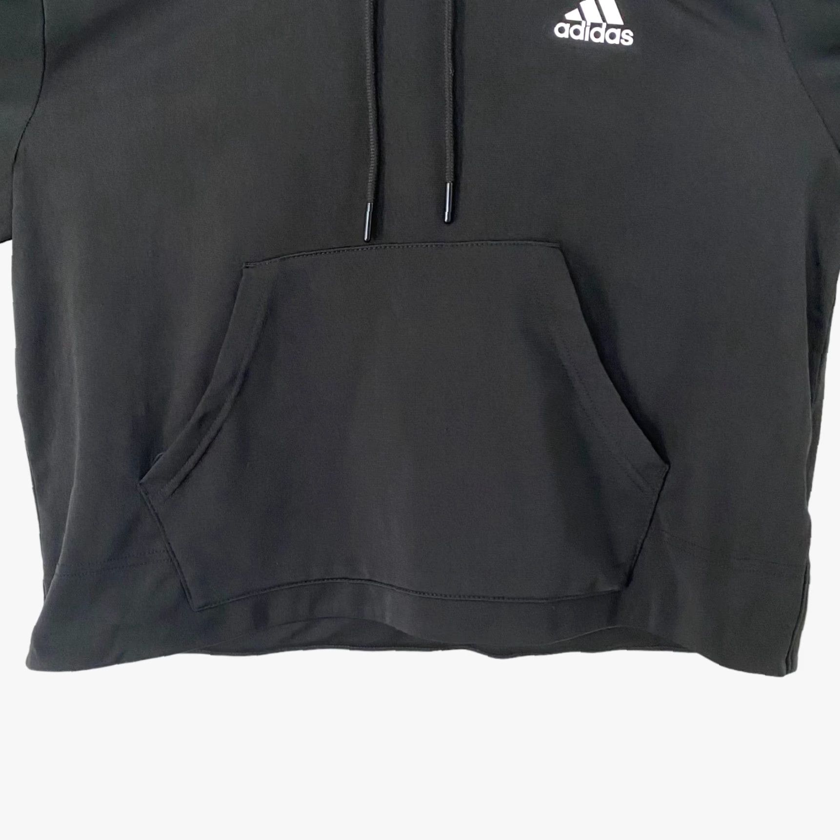 Adidas Adidas Adicolor Essential Crop Hoodie Sweatshirt Womens M Black Long Sleeve Hoodie Pockets Gym & Training Logo 3-Stripe Essentials Size M / US 6-8 / IT 42-44 - 7 Thumbnail