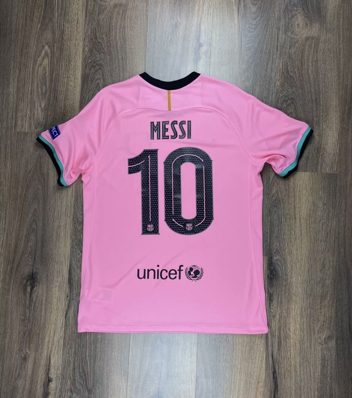 Messi authentic #10 Barcelona 2020 Home Jersey Size Large