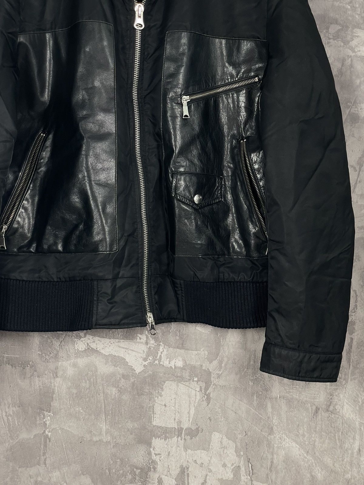John Richmond Vintage Y2K Avant Garde Leather John Richmond Jacket Size US L / EU 52-54 / 3 - 6 Thumbnail
