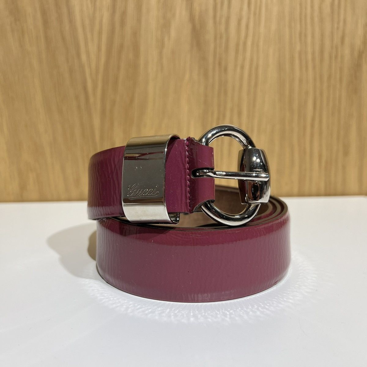 Gucci 🔹Gucci Patent Leather Belt 177171 Size ONE SIZE - 1 Thumbnail
