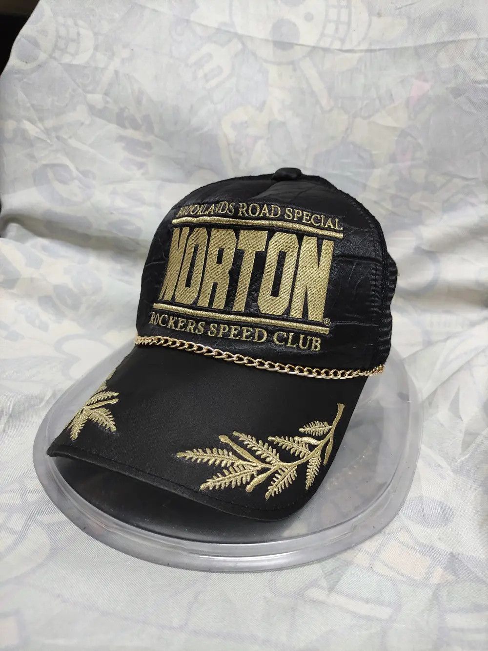 Norton RARE🔥NORTON MOTORCYCLE VINTAGE TRUCKER CAP Size ONE SIZE - 10 Thumbnail