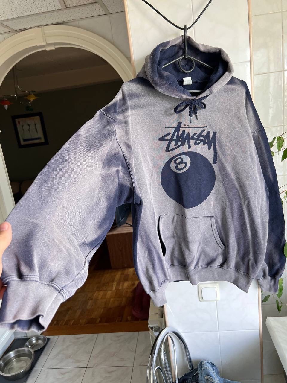 Stussy Custom Stussy 8 Ball 🎱 Hoodie Sun Faded Thrash Rain Defender Size US XL / EU 56 / 4 - 7 Thumbnail