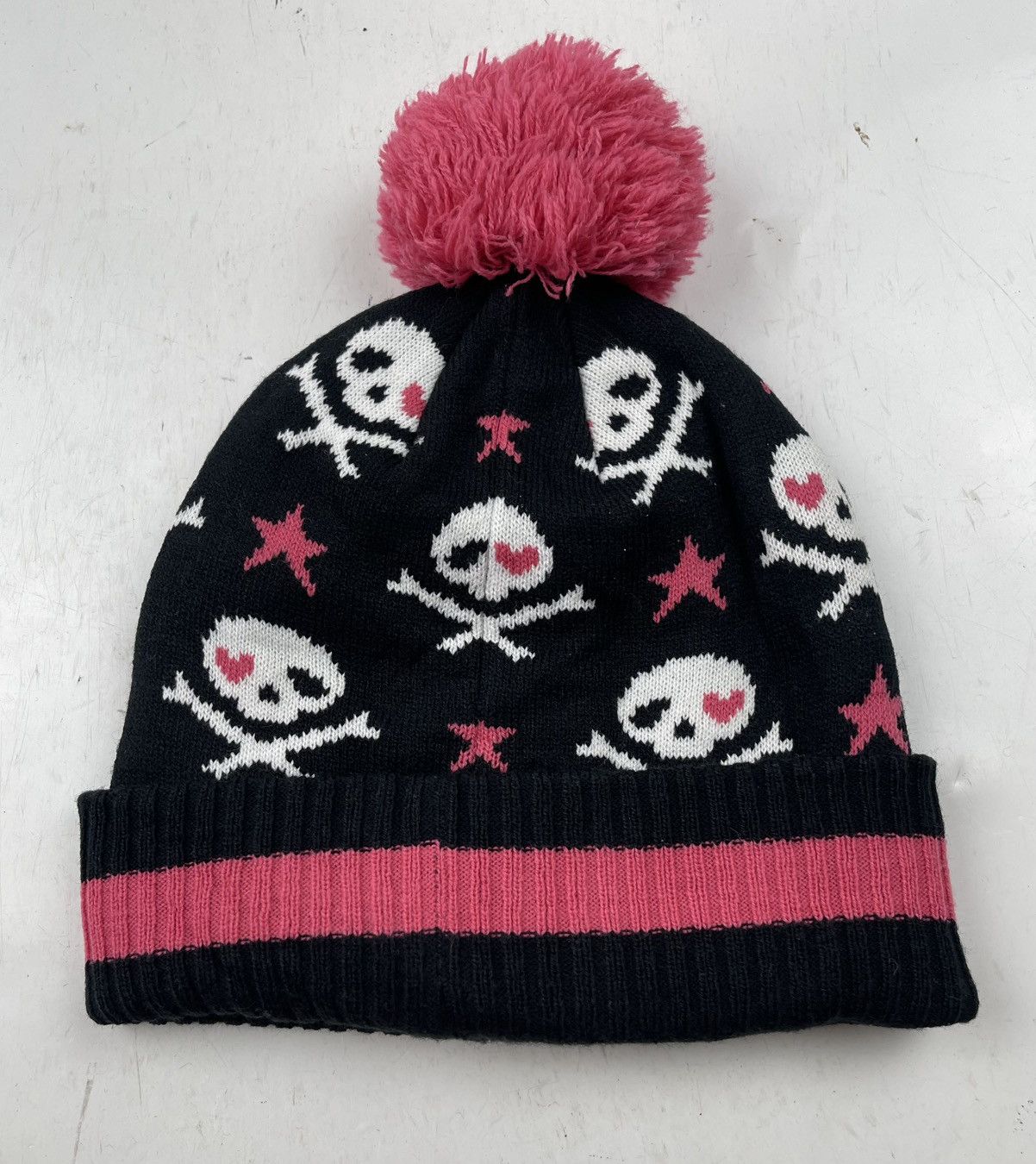 Japanese Brand multiple skulls beanie hat tc44 Size ONE SIZE - 3 Thumbnail