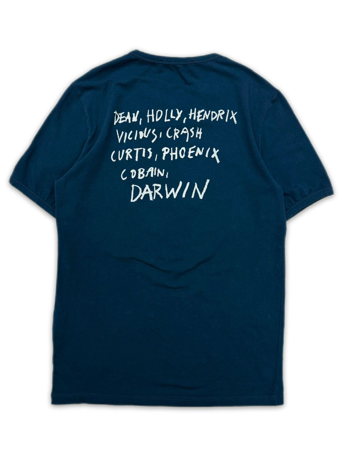 SS07 Raf by Raf Simons 'Missing in Action' Navy Blue Tank Top-Shirt