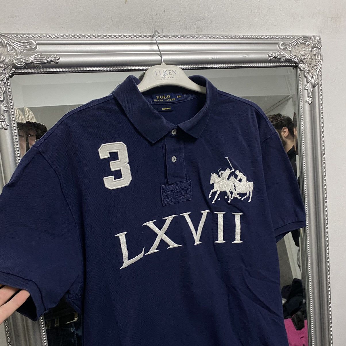 Polo Ralph Lauren Polo Ralph Lauren Polo Shirt Blue LXVll #3 Size US XXL / EU 58 / 5 - 3 Thumbnail