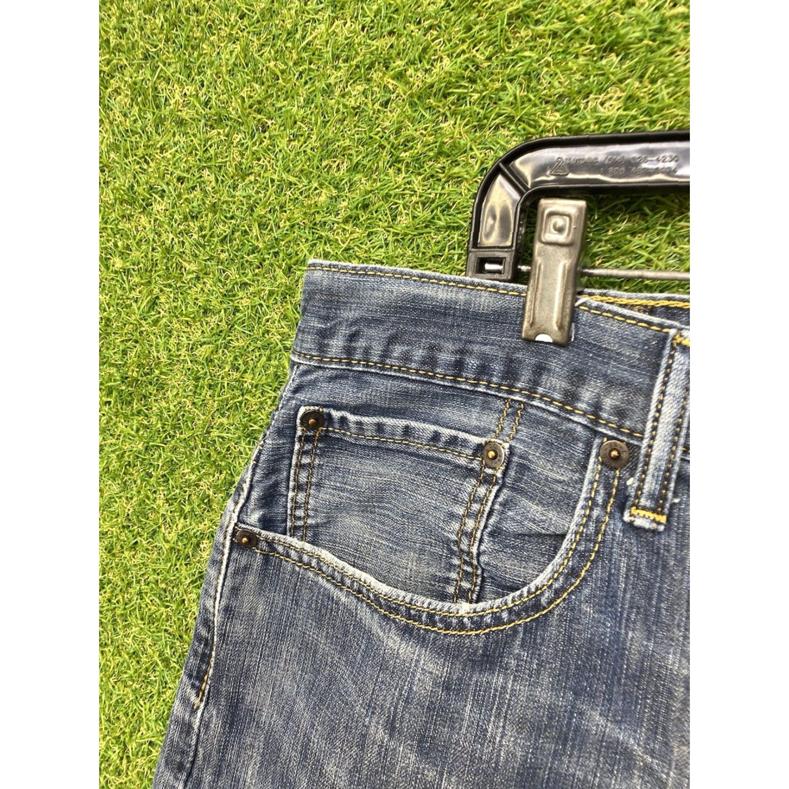 Levi's VINTAGE Levi's 569 Jeans Mens 40x30 Relaxed Straight Dark Wash Blue Denim 5-Pocket Jeans Men Size US 40 / EU 56 - 4 Thumbnail